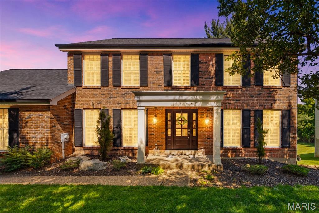 OPEN HOUSE SUNDAY, JUNE 14TH | 1:00-3:00 PM!!! Nestled on a picturesque .739-acre lot in the highly sought-after Rockwood School District, this beautifully maintained 2-story home offers the perfect blend of privacy, updates, and everyday comfort. With 5 bedrooms, 3.5 baths, 3,266 total square feet , and a 3-car garage, this home is designed for both entertaining and daily living. Enjoy a rare setting that backs to the subdivision's pool and tennis courts while offering expansive green space, mature trees, and scenic views from the composite deck and backyard. An extended driveway provides ample guest parking, making hosting family and friends a breeze. Inside, you'll find hardwood flooring, plantation shutters throughout, spacious formal living and dining rooms, and a light-filled family room that seamlessly connects to the kitchen. The kitchen features Corian countertops, a Viking range, Bosch dishwasher, new refrigerator, abundant cabinetry, and beautiful backyard views. The renovated primary suite offers a spa-like retreat with dual vanities, a soaking tub, and a separate shower. The finished walkout lower level provides exceptional additional living space, including a 5th bedroom and full bath, making it ideal for guests, multi-generational living, or a private home office. Additional lower-level features include laminate flooring throughout, Travertine tile flooring in the bathroom, built-in speakers, a bar refrigerator, a towel warmer, and a spacious recreation area perfect for movie nights, gatherings, or entertaining. The owners have completed numerous updates, including a newer roof, downspouts, a composite deck (less than 3 years old), updated garage doors and openers, renovated bathrooms, updated ceiling fans, an updated HVAC system, and replacement of the main water shut-off valve. Additional features include a beautiful wood front door, close proximity to Lafayette High School, and kitchen appliances, bar refrigerator(s), and a newer washer and dryer that stay with the home. This is a rare opportunity to own a move-in-ready home with extensive updates, flexible living space, exceptional outdoor living, and one of the most desirable settings in Wildwood. Welcome home!