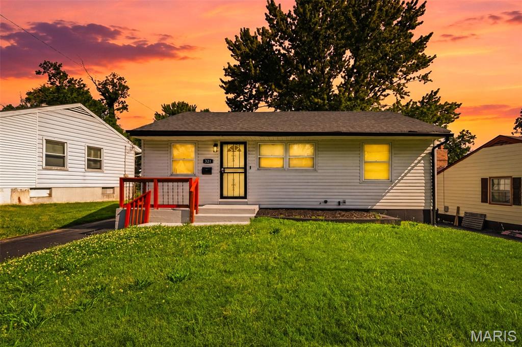 Welcome to this 3 bed / 1 bath ranch home with detached garage in the area of Riverview Gardens. Fully renovated throughout including a architectural shingle roof, vinyl windows, & vinyl siding. You’re welcomed into the front living room with neutral paint, beautiful luxury vinyl plank flooring & ceiling fan. Eat in kitchen features white cabinetry, designer laminate top w/ tiled backsplash and stainless steel appliances including a gas range. The back door leads to the deck overlooking the fenced yard, a great spot to host a BBQ with family & friends this summer. Three generously sized bedrooms finished with luxury vinyl flooring, spacious closets, & designer ceiling fans. The nicely updated hall bath offers a tile surround shower & tiled wainscoting around the room plus updated vanity. Full basement is clean and freshly painted providing additional future living space and storage. Long blacktop driveway offers plenty of off street parking in addition to the detached garage.  Grant/down payment assistance programs available. Inquire today!
