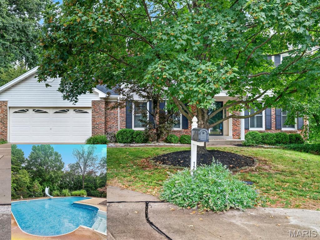 Tucked away at the end of a quiet cul-de-sac in the highly desirable 63304 zip code, this spacious 4-bedroom, 2.5-bath home offers over 3,100 square feet in one of St. Charles County's most sought-after neighborhoods and the award-winning Francis Howell School District. While the interior is ready for your personal updates and vision, the true star of this property is the incredible backyard retreat. Situated on nearly a half-acre lot surrounded by mature trees, you'll enjoy your own private oasis featuring a huge saltwater pool, expansive patio space, and a peaceful setting that feels like a vacation right at home. Whether you're hosting summer gatherings, relaxing poolside, or simply enjoying the privacy and serenity, this backyard is truly special. Opportunities to own a home with this much potential, a resort-style setting, and an unbeatable location don't come along often!
