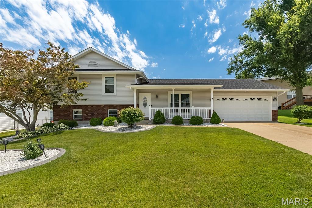 This is a rare opportunity to secure a 4 bedroom, 3 full bath well cared for property in this quiet well established St Peters location. This home has been lovingly cared for and enhanced  for decades by its original owner.  There is a Light and Bright Living Room, Spacious Dining Area and Updated Kitchen on the Main Level.  2 Full Baths of the Upper Level and three Bedrooms. Large Family Room and  Bedroom and a full Bath on Level 3.  This is a Quad Level home with a large Unfinished Basement  Level in addition to the other 3 levels. The home has a large Casual Dining Space and newer Kitchen that opens to a beautiful patio and the private yard of your dreams.  Kitchen features granite counter, stainless Energy Star appliances, gas cooking and a convection oven, and energy star dishwasher. The 2 car garage is 24 Foot Deep for extra storage. The owners had a maintenance program for the lawn and HVAC Systems. You have to see the size of the backyard that is fully fenced with a gate, private with a large aggregate patio.  This location is close to everything, including walking distance to Schools.