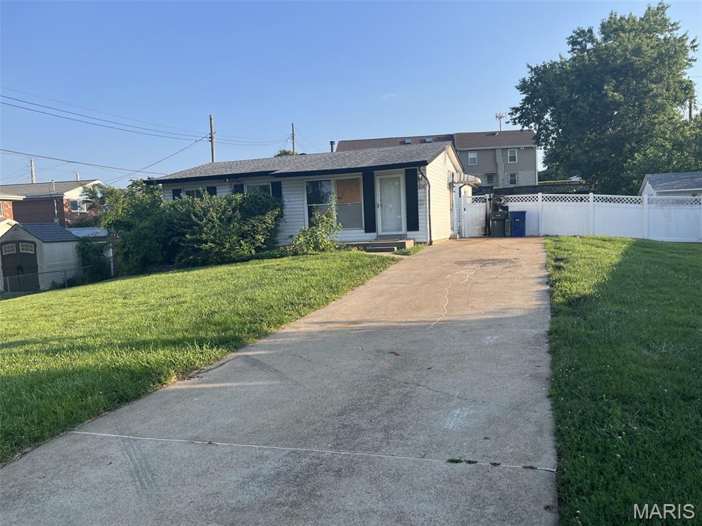 The basics of a great property are here but does need lots of repairs. Full basement, nice fenced yard, electric and plumbing were updated some years ago. Property is a foreclosure and is Credit Union Owned and being sold As Is.