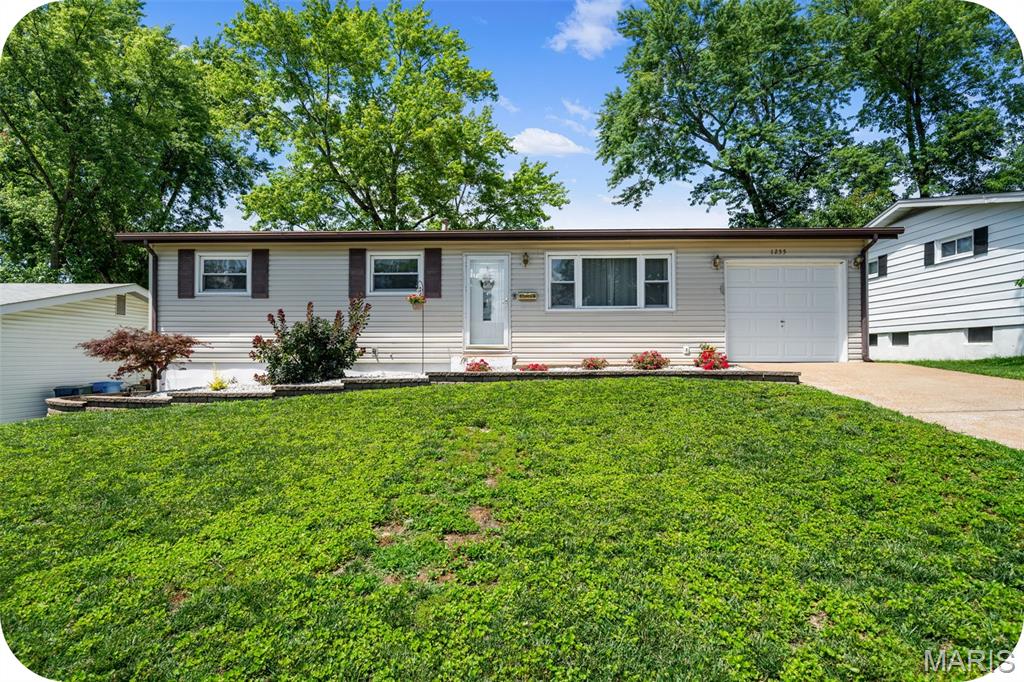 Welcome home to this charming Florissant ranch that's full of character & flexibility! Step inside to find beautiful hardwood floors flowing throughout the main level, where you'll discover 3 comfortable bedrooms & a delightfully charming full bath featuring a seated vanity for a touch of vintage-inspired appeal.
The inviting eat-in kitchen is ready for everything from casual breakfasts to holiday gatherings, complete with stylish granite countertops & plenty of space to create your favorite meals.
Downstairs, the finished lower level offers even more room to spread out with a spacious rec room perfect for movie nights, game days, or a cozy retreat. You'll also find two additional sleeping rooms, providing endless possibilities for guests, hobbies, a home office, or workout space, along with a second full bath that adds extra convenience & functionality.
Outside, the beautifully landscaped yard creates a welcoming setting, while the fenced backyard offers plenty of room for pets, play & outdoor entertaining. Enjoy summer barbecues, morning coffee, or relaxing evenings on the backyard patio. A one-car garage & storage shed provide additional storage & convenience for all your tools & toys.
Conveniently located near both Highway 270 & Highway 170, this home combines charm, versatile living space & outdoor appeal with easy access to shopping, dining & commuting routes. This Florissant gem is ready to welcome you home!