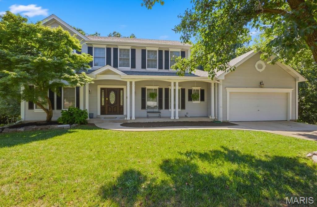 Welcome home to this beautifully maintained 4-bedroom, 2.5-bath home in desirable Forest Oak Estates! Offering over 2,500 square feet of living space on a spacious HALF ACRE, this home combines comfort, functionality, and timeless architectural style.
The inviting eat-in kitchen features a center island, granite countertops, subway tile backsplash, wainscoting, and abundant cabinetry—perfect for everyday living and entertaining. Just off the kitchen, you’ll find a bright and cheerful four-season sunroom surrounded by casement windows, creating the perfect place to relax year-round, with access to a newer deck overlooking the private backyard.
The cozy family room showcases a fireplace flanked by custom built-in shelving and a dramatic bay window that fills the space with natural light. An adjacent home office workspace offers flexibility and can easily serve as a coffee station or beverage bar.
Upstairs, the vaulted primary suite provides a peaceful retreat with a spa-like bath featuring a double vanity, separate tub and shower, and French windows framing the soaking tub. Every bedroom includes professionally organized closet inserts for exceptional storage.
Additional highlights include a main-floor laundry room complete with a utility sink, upper and lower cabinetry, generous room sizes throughout, and a prime location off Dietrich Rd. in the Parkway South School District. This is a wonderful opportunity to enjoy spacious living on a beautiful semi private half-acre homesite.