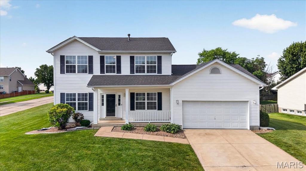 Meticulously maintained and move-in ready, this beautiful 4-bedroom, 2.5-bath home in the highly desirable Indian Springs subdivision offers the perfect blend of comfort and functionality. The open floor plan is ideal for both everyday living and entertaining, featuring a spacious family room with a gas fireplace, an eat-in kitchen, and a large light-filled breakfast room. Step outside from the kitchen/ breakfast room and enjoy your own outdoor oasis, complete with a glistening pool and patio—perfect for relaxing, dining al fresco, or gathering with family and friends. The main level also features a formal dining room, inviting living room, convenient main-floor laundry, and an attached 2-car garage. Upstairs, you'll find a generously sized primary suite with a private bath, along with three additional bedrooms and a full hall bath. The lower level is a blank slate waiting for your finishing touches or offering an abundance of storage. Situated on a large corner lot, this exceptional home offers plenty of outdoor space and outstanding curb appeal. Don't miss this opportunity!