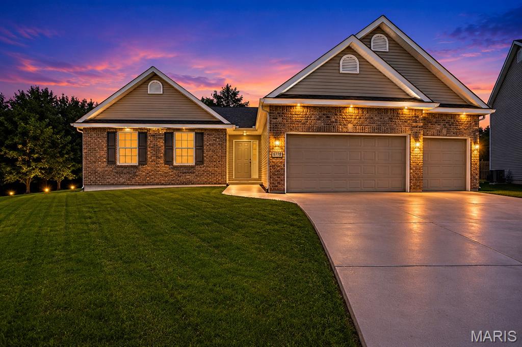 Welcome home to this beautifully maintained 4 bedroom, 3 full bath home nestled on a quiet cul-de-sac and backing to peaceful common ground. Only 7 years young, this home offers the perfect blend of modern style, functional living space, and everyday comfort. Step inside to soaring vaulted ceilings and a warm, inviting great room featuring a cozy gas fireplace — the perfect place to gather and unwind. The spacious kitchen and main floor laundry add convenience to daily living, while the abundance of closet space throughout provides exceptional storage.

The fully finished lower level expands your living space with a large family room, additional bedroom, and full bath — ideal for guests, a private retreat, or multi-generational living. Outside, enjoy the privacy and tranquility of the backyard setting with no direct rear neighbors. A spacious 3 car garage completes this impressive home.

This move-in ready home combines space, comfort, and location all in one exceptional package.
