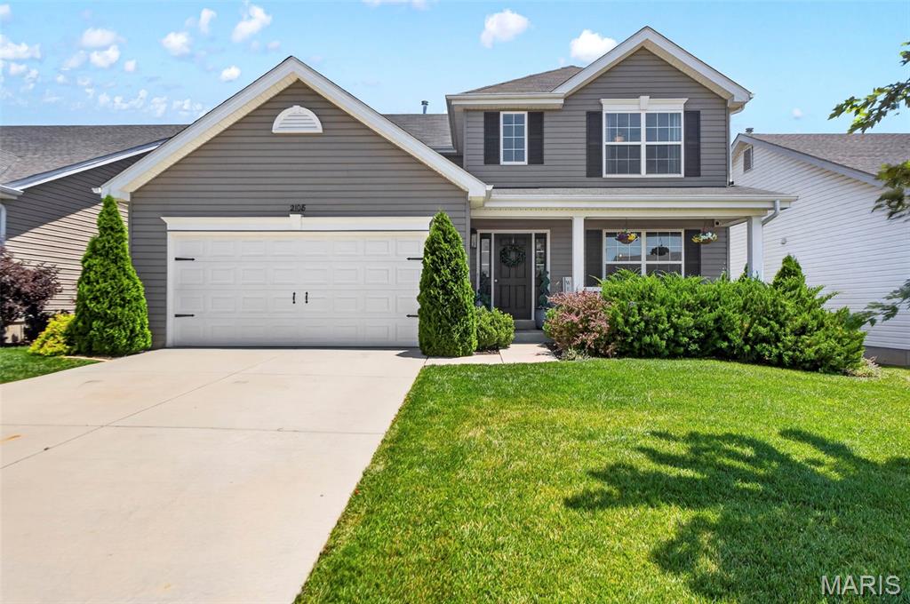 Welcome to your new home! This 5-year-old two-story offers the perfect combination of
comfort, style, and modern functionality. Featuring 4 bedrooms, 2 full baths, and 1 half
bath, this move-in-ready home is designed for both everyday living and effortless
entertaining. It sits on a premium flat lot and showcases a brand new 20x16 oversized
composite deck, a new concrete patio below, 6 new evergreen trees, a wifi thermostat,
and keyless entry.

Step inside to a bright, inviting floor plan that seamlessly connects the living spaces.
The stunning kitchen is the heart of the home, showcasing 42in custom cabinetry,
recessed lighting, stainless steel appliances, a walk-in pantry, and a large center
island—ideal for gathering with family and friends.

Upstairs, the spacious primary suite provides a private retreat complete with a walk-in
closet and an en-suite master bath featuring a double vanity. Three additional bedrooms
and a full bath offer flexibility for family, guests, or a dedicated home office.

Walk-Out lower level is ready for finishing and offers plenty of storage. The Flat Lot out
back has plenty of useable space &amp; offers some pretty incredible sunrise views.

Located in the highly sought-after AAA-rated Rockwood School District with Jefferson
County taxes! This exceptional home offers the ideal blend of modern convenience, and
everyday comfort. Don't miss your opportunity to make this beautiful new home your
own!