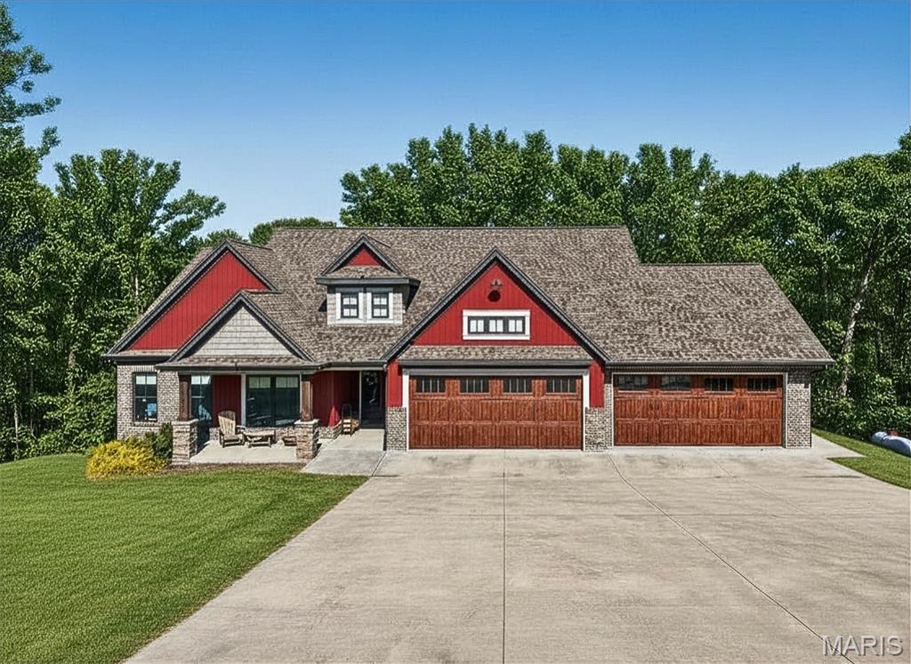 Welcome to this Quality Custom Masterpiece by Arne Homes. You Will Fall in Love the Moment You Arrive.  Blending Architectural Elegance with Serene Privacy. Nestled on a Lush, Wooded 2+ Acre Site, the Home’s Striking Exterior is Accented by Detailed Trim, Architectural Shingles, and a Massive 4-car Oversized Garage. The Welcoming Front Porch Ushers You Into the Open Floor Plan that Feels Truly Grand with 11-foot Ceilings and Upgraded Bronze Andersen Windows that Flood the Space with Natural Light. The Chef’s Kitchen is a Showstopper, Featuring a Gorgeous Oversized Island to Gather Around, Custom Marble Countertops, a Wood Vent Hood, and Stainless Steel Appliances. The Ambiance in the Inviting Family Room is Unmistakable with the Custom Stone Fireplace, Beautiful Built-Ins and Wall of Windows w Transoms. Meander Out to the Screened-In Porch & Adjoining Open Deck For the Ultimate Serene Relaxation in Nature. High-End Finishes Abound, from Luxury Flooring to Custom Crown Molding to Custom Lighting, the List Goes On & On.  Retreat to the Luxury Primary Suite w Elegant Wood Beamed Tray Ceiling, Cozy Fireplace and a Spa-Like Bath, Complete with a Huge Ceramic Tile Walk-In Shower. Convenient Appealing Office Nook Area & Open Staircase to the Lower Level, an Expansive Blank Canvas for Your Dream Finish w Full Size Windows and Walk Out to Patio w Hot Tub.  Every Detail of this 3-Bedroom, 2.5-Bath Home has Been Meticulously Crafted for Those Who Demand Quality and Seclusion. Additionally, the Home is Zero-Entry, Giving Ease of Accessibility Between the Inside and Outside Spaces.  Want a Custom Home Without Waiting For the Building Process, Come Experience a Move In Ready Quality Arne Home for Yourself!