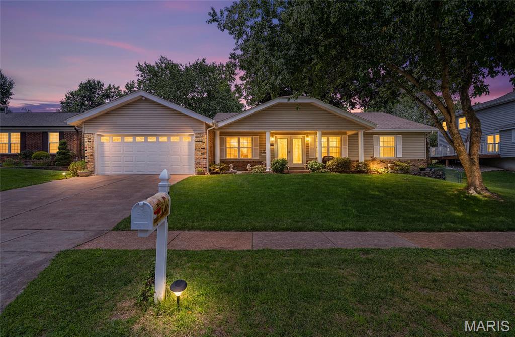 Space to spread out, updates you’ll appreciate, and a location you’ll love—welcome home!
This 3-bedroom, 3 full bath ranch on the Oakville side of Mehlville School District offers the perfect blend of comfort, character, and versatility, all just minutes from the natural beauty of Bee Tree Park.
Step inside to vaulted ceilings, refinished hardwood floors, and a thoughtfully designed floor plan. The front of the home features a spacious living room, formal dining room, and a flexible bonus space ideal for a home office, reading room, craft area, or quiet retreat.
At the heart of the home, the kitchen combines charm and functionality with solid surface countertops, a garden window over the sink, and an adjoining breakfast area perfect for casual meals and morning coffee.
The adjoining hearth room is warm and inviting, showcasing beautiful pegged flooring and a classic woodburning fireplace—an ideal setting for cozy evenings, holiday gatherings, and everyday relaxation.
The primary suite offers space for a king-size bed, a walk-in closet, and a private bath with a walk-in shower. Two additional bedrooms feature ceiling fans, overhead lighting, and comfortable accommodations for family or guests.
The finished lower level adds even more living space with newer carpeting, a full bath, bonus sleeping area, cedar closet, workshop, laundry area with laundry chute, and abundant storage. Whether you’re envisioning a recreation room, hobby space, home gym, or guest quarters, the possibilities are endless.
Outside, the beautifully landscaped fully fenced backyard creates a private setting for entertaining, gardening, or simply unwinding on the patio. The oversized two-car garage includes a rear tandem door for convenient backyard access and added functionality.
Major improvements—including a new roof, siding, and windows—provide added peace of mind, allowing you to focus on enjoying your new home. Filled with character, flexible living spaces, and timeless appeal, this South County gem is ready for its next chapter. Showings begin Monday, 7/6!