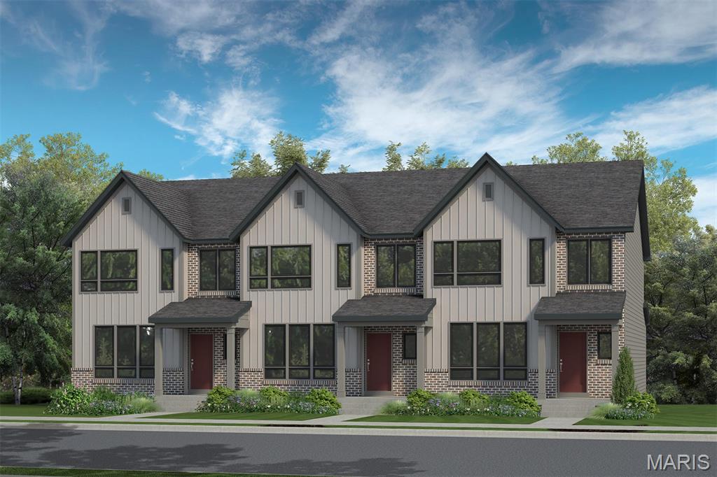 Fischer and Frichtel is proud to announce the opening of Birdie Hills Crossing Townhomes, an intimate community of modern, on-trend townhomes featuring 3 bedrooms, 2.5 bathrooms, 1,474 square feet and an attached, 2 car rear entry garage.  The exteriors are eye-catching with brick, vertical siding, enlarged casement windows with modern grid design, “Natural Shadow” architectural roof shingles and professional landscape. This open design features 9 ft ceilings, luxury vinyl plank flooring, a main floor Powder Room, 42 inch cabinets, walk in pantry, island with seating bar, large Primary suite with walk in closet, convenient second floor Laundry Room, generous sized secondary bedrooms, Low E windows, R 38 ceiling insulation, attached garage with belt driven door opener, insulated garage door, Pest Shield insect control system and a full basement, all as included features. This is an all-electric home. Residents of Birdie Hills Crossing Townhomes will be served by the Fort Zumwalt School District.  Located near the corner of Mexico Rd and Birdie Hills/Salt Lick Road, residents have easy access to Highway I-70, shopping, restaurants, parks and exceptional recreation areas including Woodlands Sports Park, City Centre Playground, Ollie’s Fun Forest, St. Peters Golf Club and the impressive St. Peters Rec Plex.