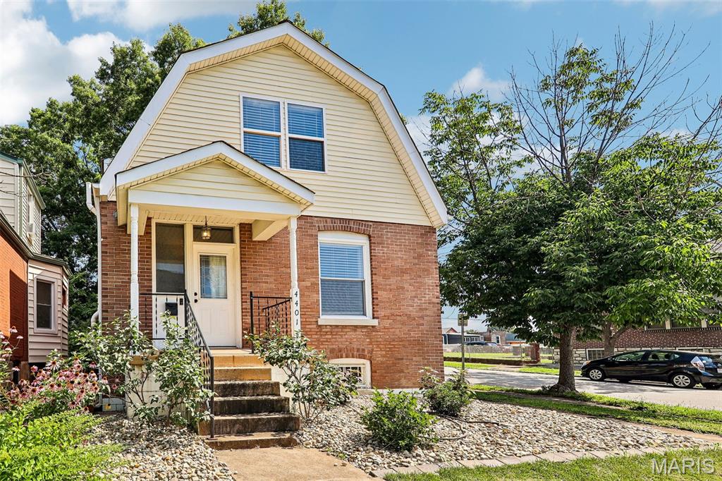 Welcome home to this charming 2 story Cape Cod-inspired brick home nestled in the heart of the desirable Bevo Mill neighborhood! Offering 3 bedrooms and 1.5 baths, this home blends timeless character with everyday functionality.
Step inside to find a warm and inviting layout with spacious living areas, abundant natural light, and the classic charm buyers love. The upper level provides additional living space perfect for a primary bedroom, home office, and guest retreat.
Outside, enjoy a fully fenced backyard—ideal for pets, entertaining, or relaxing evenings. Convenient rear alley access leads to a brick parking pad, providing off-street parking and added convenience.
Located just minutes from parks, restaurants, shopping, and major highways, this home offers the perfect combination of city convenience and neighborhood charm. Whether you’re a first-time homebuyer or looking to add to your investment portfolio, this Bevo Mill gem is one you won’t want to miss!