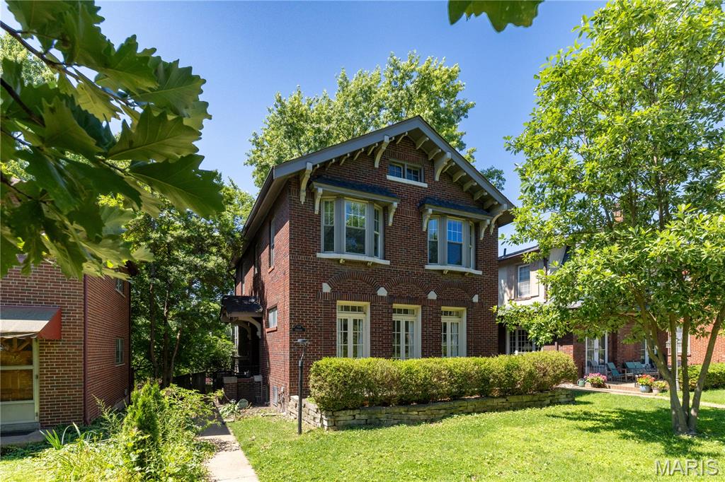 7118 Pershing Ave presents a rare opportunity to acquire a high-performing rental home in one of the strongest student rental markets in the St. Louis region. Located just a block and a half from Washington University, the property benefits from immediate access to campus, Forest Park, the Delmar Loop, and the Central West End. The property was recently leased to Washington University students for $6,500 per month, generating $78,000 in annual gross rental income. Its proven rental history and premier location make it an attractive investment with strong long-term demand. The seller is open to selling the furniture with the home, creating a turn key opportunity for the next owner. The property could work well as a medium or long term furnished rental, or owner occupied home.  The home beautifully blends historic character with modern updates, featuring 4 bedrooms and 2.5 baths, hardwood floors, bay windows, French doors, a wood burning fireplace, and abundant natural light throughout. The spacious floor plan offers multiple living and gathering areas that are ideal for both tenants and owner occupants.  The updated kitchen is a standout feature, complete with quartz countertops, stainless steel appliances, modern cabinetry, and quality finishes. The thoughtful design provides both functionality and style while maintaining the home's original charm. Upstairs, the home offers spacious bedrooms with excellent closet space, including multiple walk-in closets with built-in shelving. Updated bathrooms, a walk-in shower, and a convenient second-floor laundry area further enhance the property's appeal. Additional highlights include a welcoming front patio, a private fenced backyard, and a large basement with ample storage and potential for additional living or recreational space. A timeless, flexible property and wonderful piece of real estate to own long term.