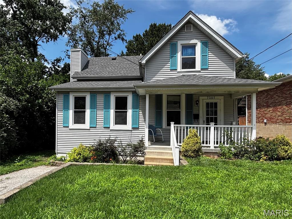 Come home to Shrewsbury! This 3-bed 2-full bath two-story home is ready to welcome you with its charm. When you step off the front porch into this 100+ year old home you will notice the 9 ft. ceilings, hardwood floors, wide baseboards, and beautiful millwork. The kitchen is updated with beautiful custom cabinets, quartz countertops and stainless steel appliances (newer refrigerator stays with the home). This is a great home for entertaining with a living room, large family room with gas fireplace and separate dining room that leads out to a large deck and private back yard. The first floor has a full bathroom not always found in older homes. Upstairs you will find three sizable bedrooms and another full bathroom. The lower level has a large storage area. Laundry is in lower level (washer/dryer stay with the home). There is a sizeable, private backyard with a shed which is perfect for extra storage or a workshop. This a very walkable area with two parks nearby to enjoy pickleball, playgrounds and walking paths. Roof 2021. Water heater & HVAC 2019. Close to interstates 44, 40 and 55 with shopping and restaurants within minutes. Come see why Shrewsbury is one of the most sought after St. Louis neighborhoods. Home being sold as is.