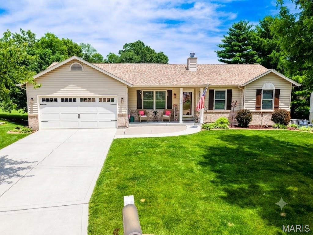 THIS ONE HAS IT ALL!! Beautiful 4-BR, 2.5-BA atrium ranch-style home tucked away on a quiet circle in the highly sought-after Cambridge Manor neighborhood. This home perfectly blends style, function, and location with UPGRADES galore!  Step inside to a bright, open-concept main floor featuring freshly painted walls, soaring vaulted ceilings, and a thoughtful layout designed for seamless entertainment. The heart of the home is the stunning kitchen, fully equipped with stainless-steel appliances and elegant quartz countertops (2023). It flows effortlessly into the main living spaces and overlooks the dramatic atrium staircase, which bathes the entire level in glorious natural light. Down the hall, you will find three spacious bedrooms, including a private primary suite that serves as a peaceful retreat. Both main-floor bathrooms have been beautifully updated with matching, high-end quartz countertops (2026). An abundance of natural light beams in from every direction on this level, thanks to the thoughtfully upgraded windows and doors! Looking for extra space and storage? The finished atrium lower-level acts as a natural extension of the main floor, boasting a fantastic, sun-drenched recreation/family area, a large 4th bedroom, a convenient half bath, and massive additional storage space. This house offers ultimate peace of mind with ALL the major, high-dollar items already taken care of for you: Roof: 2025, HVAC: 2022, Water Heater: 2019, and Windows: 2014 (with back-of-house windows replaced in 2021). The outdoor space features a wood deck right off the main level and a flat, level yard backing to beautiful, private common ground - complete with a whole-property underground Invisible (brand name) pet fence that encompasses the entire yard—perfect for keeping your pets safe. What a wonderful setup for summer BBQs, gardening, or outdoor play. Don’t miss your chance—this house doesn’t need one single thing except a new owner waiting to call it home!! Schedule your private tour today!