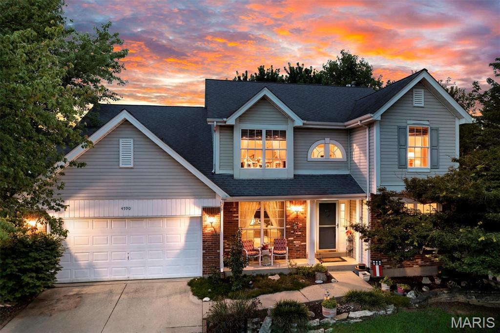 Welcome home to this spacious two-story residence located in the highly sought-after Lindbergh School District! Offering 4 bedrooms, 2.5 bathrooms, and a functional layout designed for everyday living, this home has plenty of space for everyone.

All four bedrooms are conveniently located on the upper level, including a generous primary suite featuring a relaxing soaking tub, separate shower, and private en-suite bath. The main level offers a welcoming family room with a cozy gas fireplace, a bright breakfast area, separate formal dining room, convenient main-floor laundry, and a well-appointed kitchen complete with an electric stove and pantry.

The unfinished lower level offers endless possibilities with rough-in plumbing already in place—ready for you to finish and create the additional living space you’ve been dreaming of. Outside, enjoy a fenced backyard featuring a combination of classic white picket fencing and privacy fencing, providing both charm and functionality. An attached two-car garage completes this wonderful home.

Don’t miss your opportunity to make this beautiful home your own!