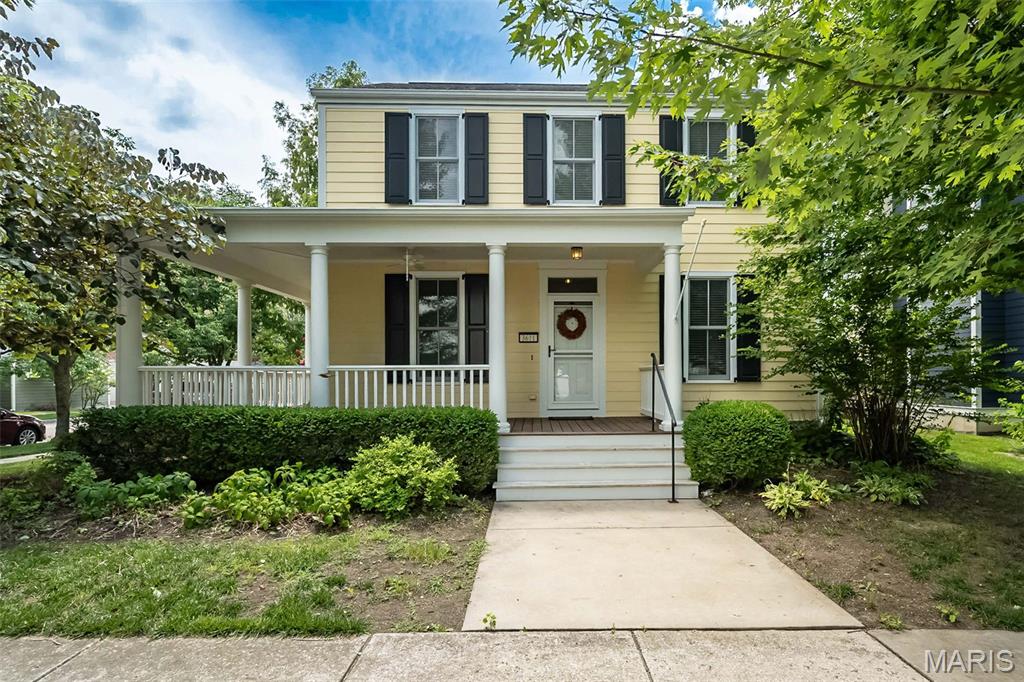 Welcome home to the heart of New Town! 3611 Hempstead Street is perfectly positioned on a desirable corner lot. This charming 2-story home offers the ideal blend of character, comfort, and community. 
Relax on the inviting covered wraparound front porch and enjoy the privacy of the fully fenced backyard with plenty of space for entertaining, pets, or play. 
Inside, you'll find a convenient layout that includes formal dining, sitting room, family room, breakfast nook, half bath AND main floor laundry. All with beautiful crown molding, built ins and a cozy fireplace.
Upstairs welcomes 3 spacious bedrooms and 2 bathrooms. The primary suite features tons of windows for natural light, a spacious bathroom with soaking tub and separate shower and a walk in closet. The additional bedrooms share a hall bath. The carpet upstairs is brand new! 
The unfinished lower level is waiting for finishing touches or use it for added storage. With a rough in you could easily add a rec room, bathroom and/or office. 
The detached 2-car garage provides ample storage and convenience. 
Just moments from New Town's lakes, parks, walking trails, restaurants, shops, pools, and year-round community events, this home offers the lifestyle you've been looking for. 
Don't miss your opportunity to enjoy all that New Town has to offer!