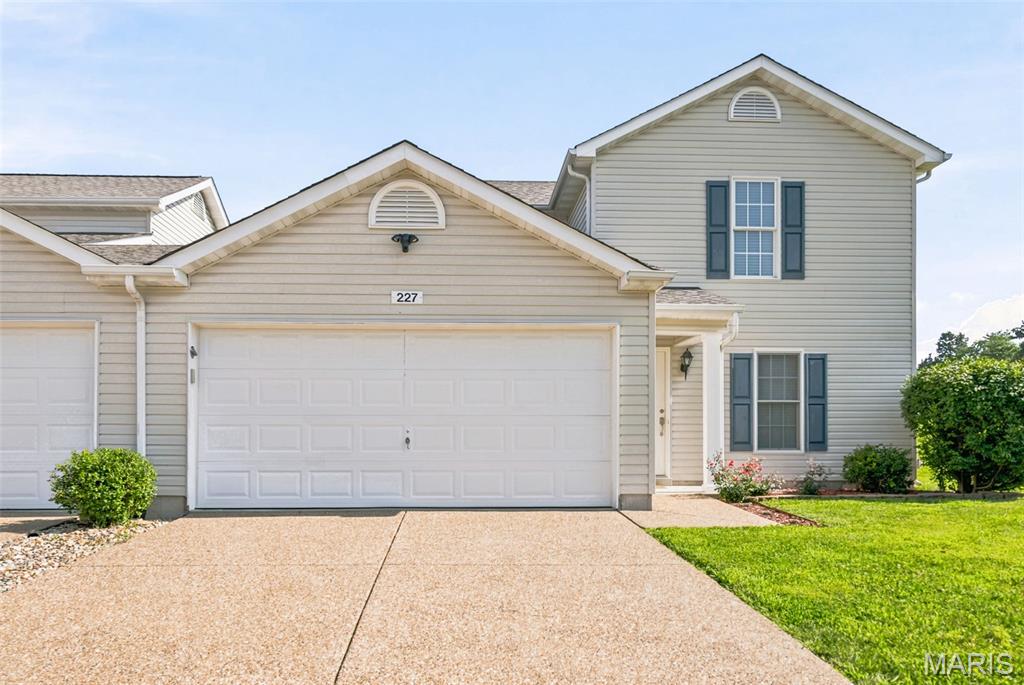 This 3 bed & 3 bath home is everything you've been waiting for at an affordable price! As you enter the home you'll notice the comfortable dining area that flows into the spacious family room which has loads of natural light. The kitchen is spacious with lots of storage in the cabinets and on the counter tops,stainless steel appliances, a walk in pantry, and a breakfast bar. Make laundry day easier with main floor units! Upstairs you will find 3 carpeted bedrooms, all good size. The master bedroom with vaulted ceilings has a nice walk in closet w/ a spacious full bathroom. All of this plus a 2nd full bathroom. Home has been freshly repainted, has newer carpet and newer roof with a transferable warranty. Other updates include remodeled kitchen cabinets, updated lighting and fans, removal of popcorn ceilings and replaced the circuit board on furnace. Excellent location close to shopping and easy highway access. Top rated sought after Wentzville schools within walking distance.