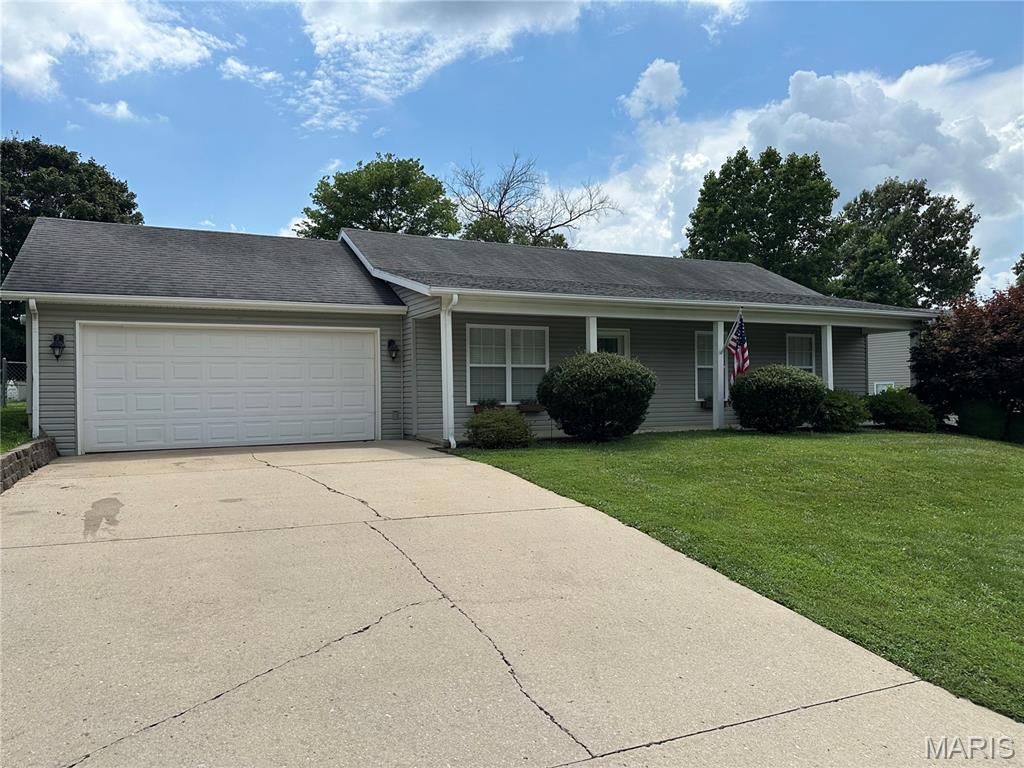 Enjoy easy one-level living in this well-maintained 3-bedroom, 2-bath home located in the desirable Jackson R-2 School District. Features include an open floor plan with kitchen/dining room combo, kitchen with pantry, attached 2-car garage, a fully fenced backyard and minutes from I-55. Kitchen appliances plus the washer and dryer stay, making this home move-in ready. Don't miss this great opportunity!