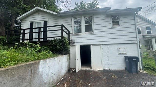 Investor Special! Great opportunity to finish and add value to this 2-bedroom, 2-bath home. Both bathrooms have been updated, and the property features new flooring throughout, along with new light fixtures and ceiling fans. The kitchen has been gutted and is ready for your finishing touches—just install cabinets and appliances to complete the space. The dry basement provides additional storage and potential. Perfect for investors, flippers, or buyers looking to customize a home to their taste. Don't miss this opportunity! Sold As-Is.
