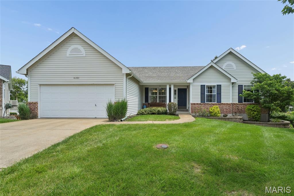 In the heart of the Wildwood community, this 4-bed, 2-bath cul-de-sac home offers an airy great room/dining room beneath cathedral ceilings—a natural gathering place for family life. The kitchen opens to a covered deck where mornings begin softly and evenings settle with ease. The primary suite brings calm with a double vanity, separate shower, soaking tub, and a spacious, organized closet. A walkout lower level opens to a patio and offers flexible space for play, projects, or future finish.  Minutes from Wildwood's trails, parks, and the outdoor rhythm families love.