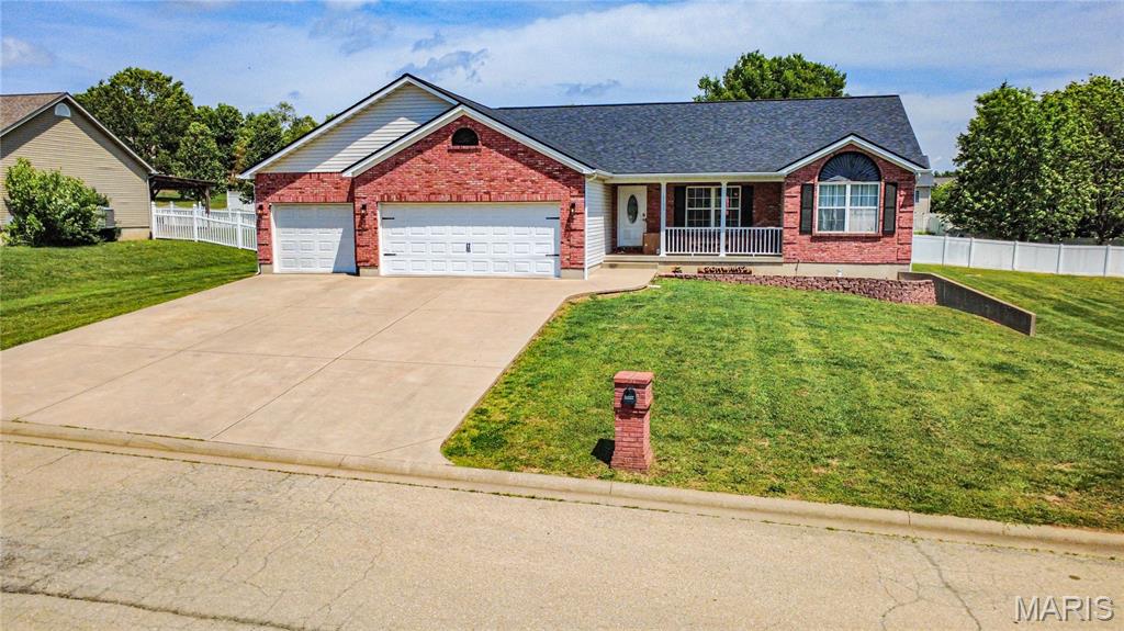 This beautiful 4-bedroom, 2.5-bath ranch-style home located in the heart of Desloge offers the perfect combination of comfort, space, and modern updates. Step inside to find gorgeous hardwood flooring and a vaulted ceiling throughout the spacious living room, creating an open and inviting atmosphere. Just off to the left of the living room is where you will find your convenient main floor laundry hook ups.  The kitchen features durable tile flooring along with all stainless-steel appliances. Just off the kitchen area, you’ll find walk-out access to the back deck overlooking the yard — ideal for entertaining or enjoying quiet evenings outdoors. The large master suite includes a full stand-up shower and relaxing jacuzzi tub, providing the perfect private retreat. 

Additional updates include all new main-level carpet in 2024, fresh paint throughout the home completed in 2025, and basement flooring updated in 2026. The newer roof was installed in 2023, while the hot water heater and water softener were both replaced in 2024.

The fully finished basement offers even more living space with an additional bedroom, half bath, massive hangout/living area, wet bar, and a second laundry setup if desired. This home has plenty of room for relaxing, entertaining, and everyday living both upstairs and down.