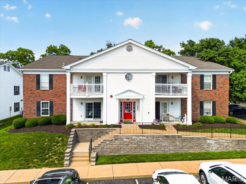 Rare opportunity to own a truly no-step, handicap-accessible main-floor condo with assigned parking conveniently located near the entrance. Thoughtfully updated and move-in ready, this 2-bedroom, 2 full bath home offers comfortable, low-maintenance living with accessibility features that are difficult to find.

Inside, you'll find new luxury vinyl plank flooring throughout, an updated kitchen featuring beautiful quartz countertops, refreshed cabinetry, updated hardware, and modern finishes. Both bathrooms have been tastefully refreshed with updated vanities, fixtures, and finishes. The popcorn ceilings have been removed, creating a clean, contemporary feel throughout the home.

The spacious primary suite offers a private full bath and walk-in closet, while the second bedroom also features a walk-in closet and easy access to the second full bath. In-unit laundry adds everyday convenience, eliminating trips to a shared laundry facility.

Additional improvements include newer windows and sliding glass door (2020) and a new roof (2025), providing added value and peace of mind. Enjoy your private covered patio, perfect for morning coffee, relaxing outdoors, or entertaining guests.

The monthly condo fee covers water, sewer, trash, recycling, snow removal, exterior maintenance, and common area upkeep, making homeownership simple and stress-free.

Ideally situated in the heart of South County near Mehlville, Oakville, Telegraph Road, I-55, and I-270, residents enjoy quick access to shopping, dining, parks, medical facilities, and everyday conveniences. Walking distance to neighborhood shopping and daily services adds even more convenience to this exceptional location.

Whether you're downsizing, seeking accessible living, purchasing your first home, or simply looking for a well-maintained, move-in ready condo with modern updates, this exceptional property offers the perfect blend of comfort, convenience, accessibility, and value. Welcome home!
