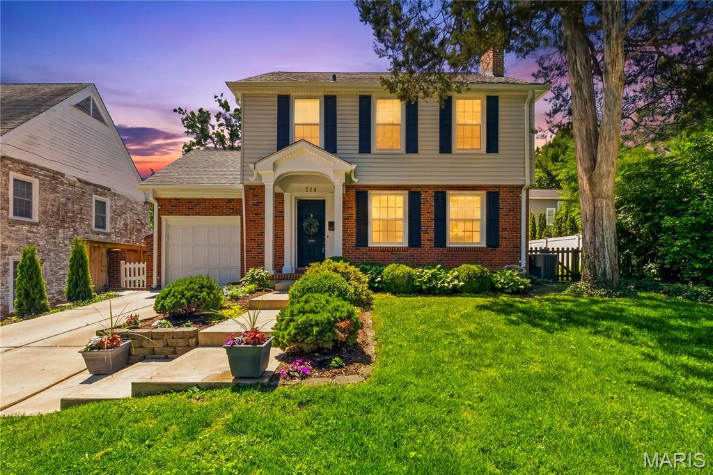 Welcome home to this exceptional 2-story, 3 spacious bedrooms, 2.5 bath family home in the highly desirable downtown Kirkwood.  A grand entrance white Pillared Porch sets a standard for excellence.  Step inside to a spacious living room that has built-in bookshelves with storage and wood floors that continue through to the formal dining area.  The main level also has a half bath and bonus room or fourth bedroom with 2 closets.  The recently updated kitchen has a breakfast nook, all stainless-steel appliances, which includes french door refrigerator, dishwasher, built-in microwave, granite countertops, pantry and double sink.  Step outside to a level, fully fenced backyard designed for privacy which compliments the newly installed deck (yr.2024) and the stunning landscaping throughout the yard.  Upstairs...the master suite features a huge walk-in closet with jacuzzi tub separate the 2 vanities.  Two additional generously sized bedrooms and an updated full bath complete the upper level.  The attached 1 car garage includes an outlet for an electric vehicle.  The freshly painted lower level provides an additional living space.  This is a move-in ready home within walking distance of everything downtown Kirkwood has to offer.  Easy access to major highway's.  Please... see attached list "Home Improvements".  PASSED...the Occupancy Inspection!!!