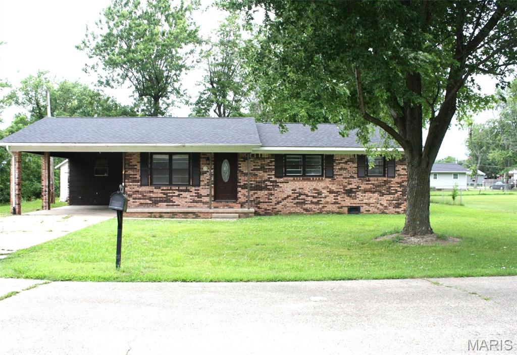 Wanting a 3-bedroom, 1.5 bathroom move-in ready brick home with an attached carport and a brand-new roof? This home sits at the end of a dead-end street on a corner lot.  It includes a small outbuilding.  Several recent updates include a brand-new range, refrigerator, and dishwasher.  The washer and dryer can stay with the home if you want them.  The kitchen has ample cabinets and a neutral backsplash with an area for your dining table nearby.  A panty is located in the corner of the dining room.  A large laundry area allows for extra storage.  A coat closet in the living room is perfect for storage at your front entrance.  Freshly painted, and 6-panel doors throughout.  New flooring in the kitchen, newer ceiling fans and light fixtures, and with many additional updates for you.  A large back yard is the perfect place for entertaining or relaxing.  Don't miss your opportunity to call this HOME!  (More pictures coming soon!)