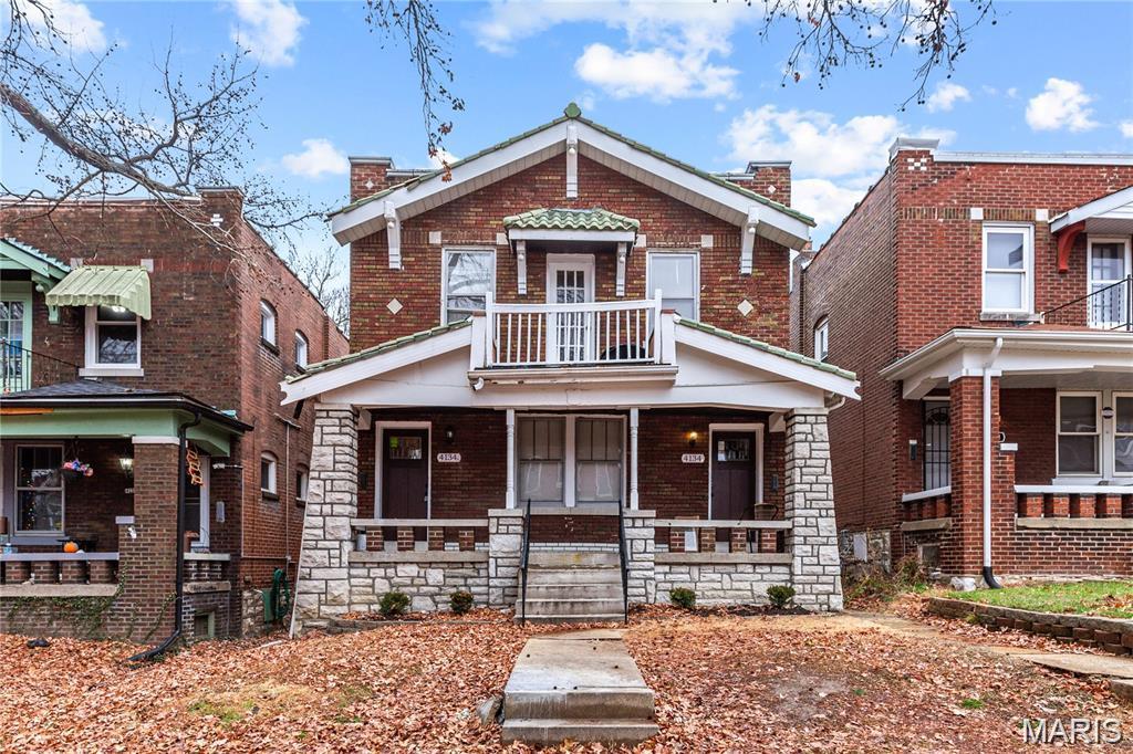 **BACK ON MARKET NO FAULT OF SELLER!! Buyers financing fell through.** Fantastic investment opportunity in South St. Louis’ Dutchtown neighborhood! This fully occupied duplex brings in $2,090/month in gross rent, offering immediate cash flow and a strong return right out of the gate meeting the sought-after 1% rule. Each 2-bed, 1-bath unit has been refreshed with updated kitchens, renovated bathrooms, fresh paint, and select system upgrades, making this a turnkey addition to any rental portfolio. Located just steps from Marquette Park, the Dunn-Marquette Rec Center, and the public pool, this property offers excellent access to neighborhood amenities.