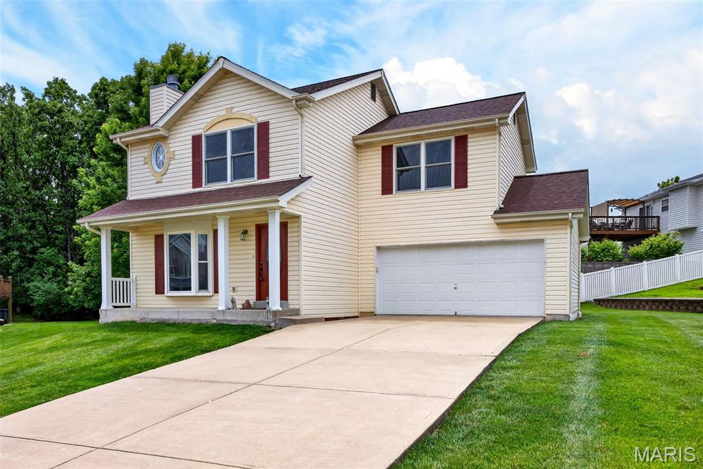 Tucked away on a peaceful cul-de-sac in sought-after Providence Pointe, this charming 3-bedroom, 2.5-bath home is the perfect blend of comfort and style. From the moment you step inside, you'll love the bright, welcoming spaces filled with natural light and designed for everyday living. The spacious living room with a cozy fireplace flows effortlessly into the kitchen and dining areas, creating the ideal setting for gathering with family and friends. Upstairs, the relaxing primary suite offers a private retreat with an en-suite bath and walk-in closet, while two additional bedrooms provide plenty of room for guests, family, or a home office. The partially finished lower level adds flexible living space, and the large fenced backyard backing to open green space offers the perfect spot to unwind, entertain, or enjoy a quiet evening outdoors. Conveniently located near parks, schools, shopping, and highways, this home is ready to welcome its next chapter.