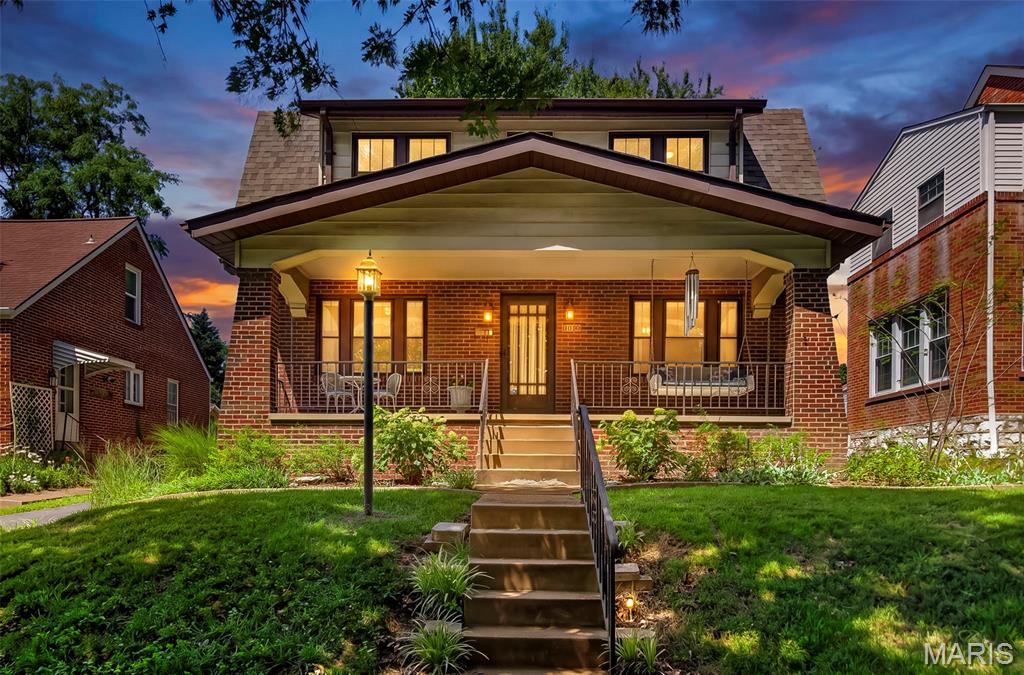 Come fall in love with this sweet 1920's jewel box in charming Bel-Nor! This spacious Dutch Colonial is one of the earlier houses in the neighborhood and features a delightful array of classic vintage details: stained glass windows, hardwood floors, handsome staircase, original doors and trim, welcoming covered porch, and numerous built-in cabinets for handy storage. You'll also appreciate the more recent updates here: stainless steel appliances, large composite deck, 22x22 detached garage, gutter guards, zoned AC, 200amp electric and a BRAND NEW ROOF. This home is super clean, having been carefully maintained by the same family for 17 years. And size of the primary bedroom will absolutely WOW you! There's really nothing left to do but move in and make it your own! Seller will provide clear Bel-Nor occupancy. Refrigerator and washer/dryer included. Showings start Friday.