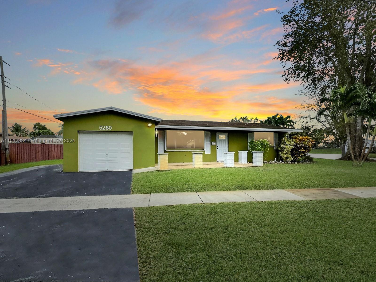 LOCATED IN THE HIGHLY SOUGHT-AFTER COOPER COLONY ESTATES SECTION OF COOPER CITY, THIS LOVELY 3 BED 2 BATH HOME IS SITUATED ON AN OVERSIZED CORNER 9,066 SQ FT LOT. ENJOY LIGHT AND BRIGHT LIVING AREAS WITH TONS OF NATURAL LIGHT AND A NEUTRAL COLOR PALETTE THROUGHOUT. AN EAT-IN KITCHEN HAS GORGEOUS GRANITE COUNTERS. PERFECT FOR ENTERTAINING, THE DINING AREA HAS CHARMING FRENCH DOORS THAT OPEN TO THE ENCLOSED FLORIDA ROOM WHICH CAN BE USED AS EXTRA LIVING SPACE, SUN-ROOM, OR BONUS ROOM. DESIRABLE SPLIT FLOOR-PLAN. SPACIOUS PRIMARY SUITE HAS AN EN-SUITE BATHROOM W SHOWER. LARGE FULLY FENCED YARD HAS PLENTY OF ROOM FOR A POOL. ACCORDION SHUTTERS. EXPANDED DRIVEWAY AND 1 CAR GARAGE ACCOMMODATE MULTIPLE VEHICLES. ALL IN A FABULOUS LOCATION WITH NO HOA AND ZONED FOR DESIRABLE COOPER CITY SCHOOLS.