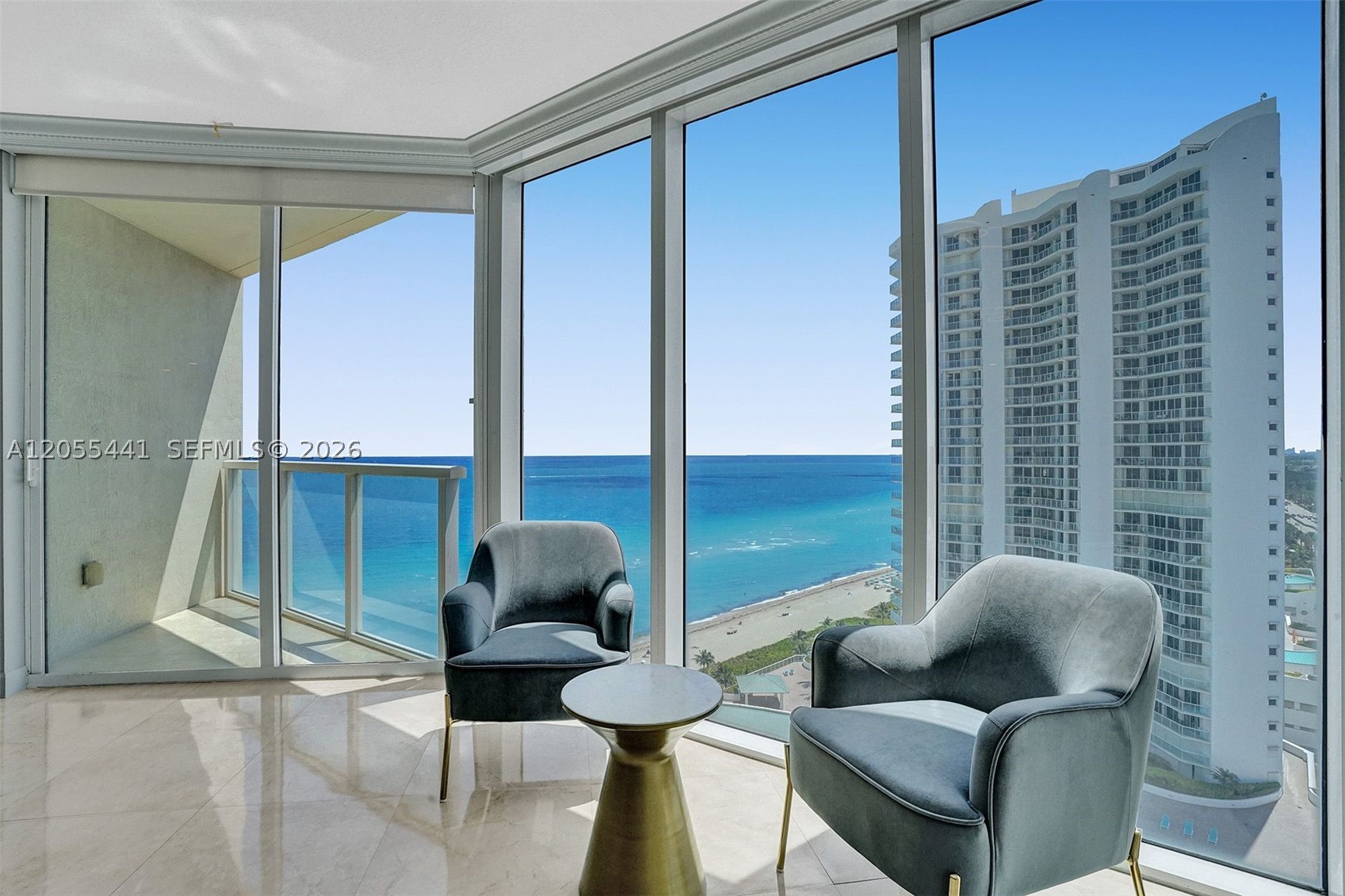 Desirable oceanfront building in the heart of Sunny Isles Beach! This beautifully renovated corner residence offers 2 bedrooms, 2 bathrooms, breathtaking direct ocean views, and a spacious wraparound balcony. The unit has been fully remodeled, with updated flooring, a modern kitchen, new appliances, and renovated bathrooms, and is offered fully furnished and move-in ready.

An excellent investment opportunity with strong income potential. The building allows up to 12 short-term rentals per year, making it ideal for both personal use and rental income.

Residents enjoy luxury amenities including beach service, valet parking, 24-hour concierge, fitness center, and an unbeatable location just minutes from shopping, dining, and entertainment.