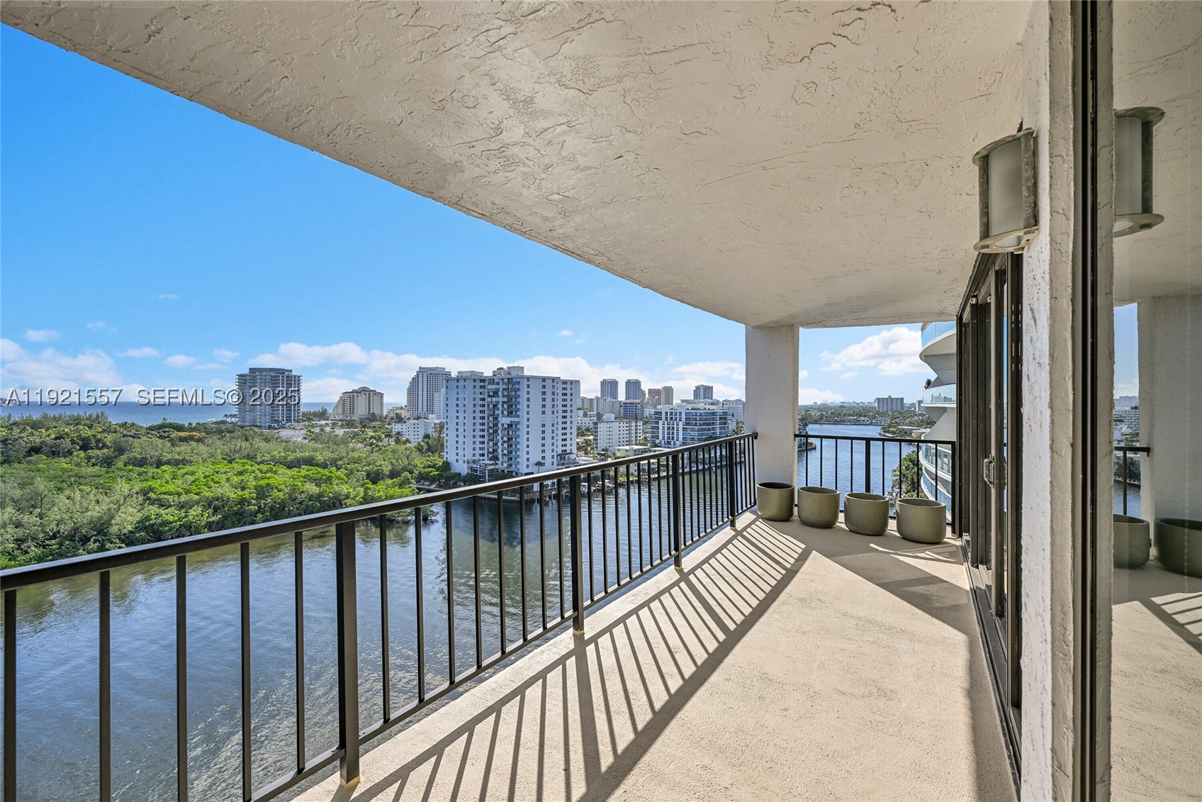 Price Improvement, $874,000~This corner unit has incredible views of the Ocean, Intracostal, and the Bonnett estate.  Spectacular designer renovation of residence with high quality sophisticated finishes & fixtures for the most discerning buyer.  Wonderful East Fort Lauderdale location within walking distance to fine dining, Galleria Mall, Publix & beach.  Features include an open kitchen, W&D, large rooms, abundant closets, marble floors, impact windows, smooth ceilings, contemporary cabinets and granite countertops. Building amenities include 24 hr. security, TWO garage parking spaces, heated rooftop pool, saunas, social rooms, large gym, BBQ area,  etc.  Professionally managed by on-site management. No Assessments, Fully funded reserves and building is approved for full financing with 5% down.  No pet building.