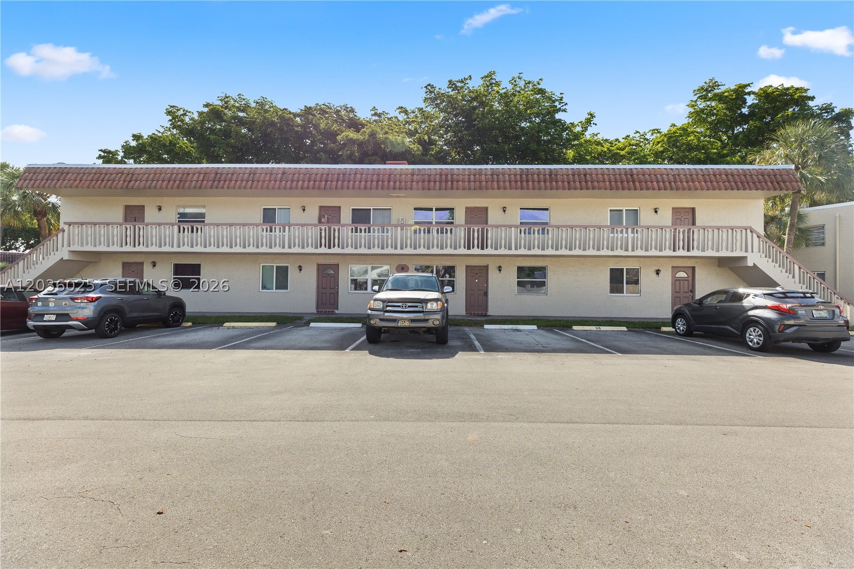 Welcome to Gateland Village! This spacious 2-bedroom, 2bath first-floor condo offers comfort, convenience, and great value in the heart of Davie. Featuring 1,000 sq. ft. of living space, this well-maintained unit boasts tile flooring throughout, a bright and functional layout, and a private patio perfect for relaxing outdoors. The kitchen comes equipped with a washer and dryer for added convenience. Enjoy peace of mind with high-impact doors and hurricane shutters. Residents have access to community amenities including a clubhouse and swimming pool, all within a fenced community. The unit offers garden views and ample parking with two or more spaces plus guest parking available. Conveniently located near major highways, shopping, dining, schools, and entertainment, this property is ideal for first-time homebuyers, downsizers, or investors. Monthly association fee includes water, sewer, and trash removal. FHA, VA, Conventional, and Cash buyers welcome. Association approval required. Don't miss this opportunity to own an affordable home in a desirable Davie location!