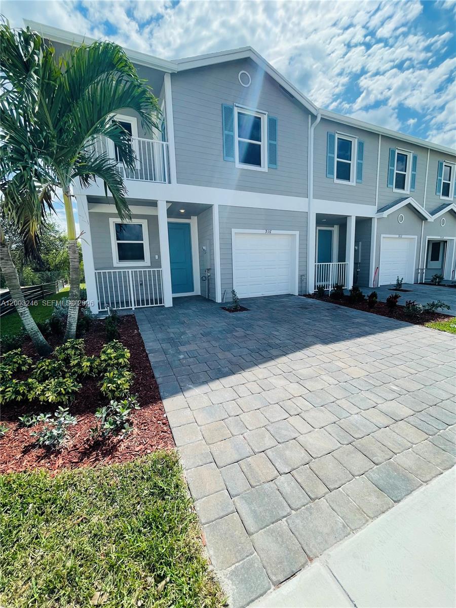 2022 Construction, beautiful corner unit with the backyard facing the preserve. 3 bedrooms / 2,5 bathrooms with 1 car garage and 2 outside parking spots. One of the biggest 3 bedroom units in the community, lots of windows, bright and nice. Master bedroom has a private balcony. Laundry in the unit. This is a great place to live in!