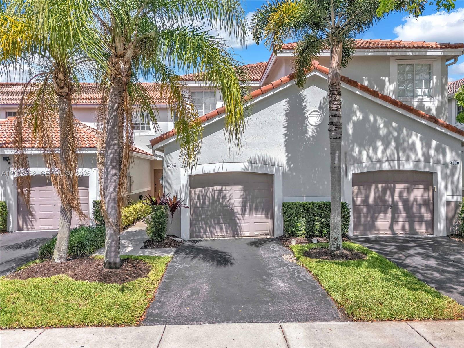 Beautifully maintained waterfront townhouse in the highly desirable city of Weston. This move in ready home features 3 bedrooms, 2.5 bathrooms, an updated kitchen, elegant tile floors throughout the main living areas, aone car garage, and a spacious screened patio overlooking tranquil water views, perfect for relaxing or entertaining. Enjoy a functional layout filled with natural light and comfortable living spaces. Located in an amazing community with a sparkling pool and children’s park. Zoned for top rated Weston schools and conveniently close to major highways, shopping, dining, parks, and entertainment. Excellent opportunity to enjoy the South Florida lifestyle in one of Weston’s most sought after communities