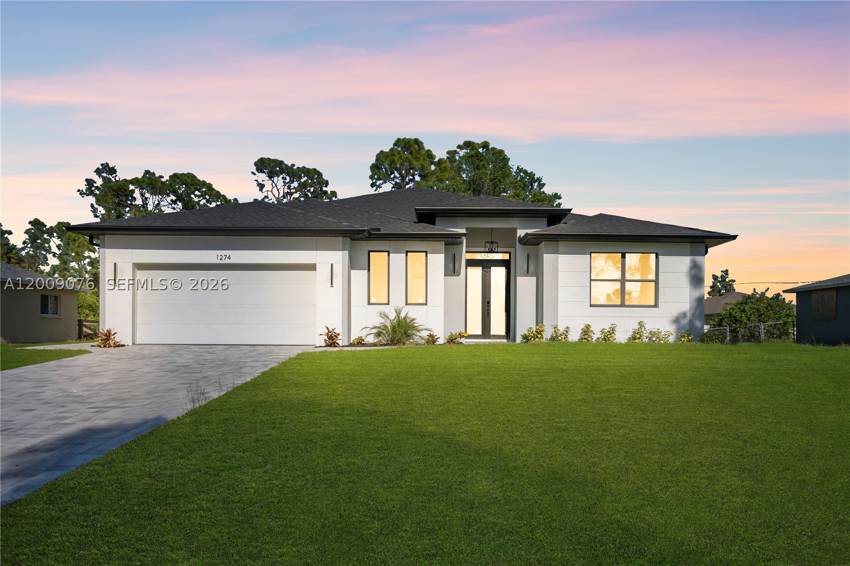 Beautiful new construction home with no HOA restrictions, featuring 3 bedrooms plus a den and 2 full bathrooms, along with a private guest suite that includes 1 bedroom, 1 bathroom, and a separate kitchen, offering flexible living arrangements. The home offers a modern and functional open floor plan with a spacious living area, dining space, and a well-designed kitchen suitable for everyday living and entertaining. Additional features include impact-resistant windows and doors, a garage, and flexible space that can be used as a home office or additional living area. Situated on a 10,000 sq ft lot, the property provides ample outdoor space and is conveniently located near I-75 with access to Sarasota beaches, as well as shopping, dining, and schools.