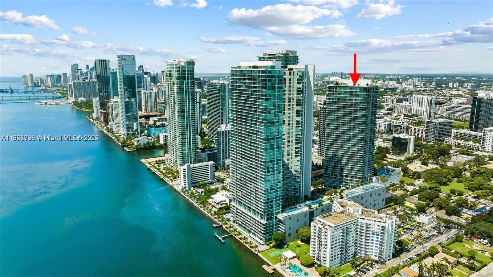 Beautiful 2 bedroom 2 bathroom with amazing views to Midtown and Wynwood. This residence features hurricane impact, floor to ceiling windows and doors, a convenient split floor plan, designer kitchen, modern flooring, washer and dryer, balcony and parking. Paraiso bayviews is a luxurious full-amenity Condo a 43-story condo tower situated in the bay-front neighborhood of Edgewater. Amenities at Paraiso Bayviews includes Rooftop Pool, Sunset Pool,Tennis Court,Paddle Court, BBQ areas, Club Room, Kids' Room, Billiard's Room, Theater, Fitness Center, Spa, 24-hour Valet Parking 24-hour Concierge. The unit is actually rented until May 31, 2027 at $4,000 monthly with 60 days kick out clause. The Furniture is negotiable.