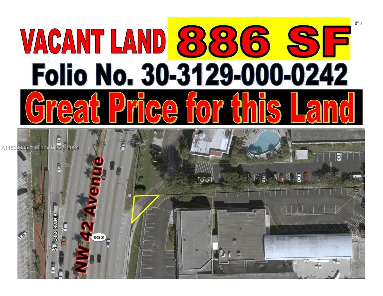 LOCATION • EXPOSURE • OPPORTUNITY

Prime Land for Sale — Only $99,000
Approx. 886 SF • Strategic Frontage • High Traffic Visibility

Take advantage of this rare opportunity to acquire a well-located vacant commercial lot with exceptional exposure to thousands of vehicles passing daily. Ideal for future development or investment, in a highly desirable and growing area.

Key Highlights:
Outstanding visibility and exposure
Direct street frontage
Affordable purchase price
Long-term hold
Unlock the potential of this unique property at a price that’s hard to beat!