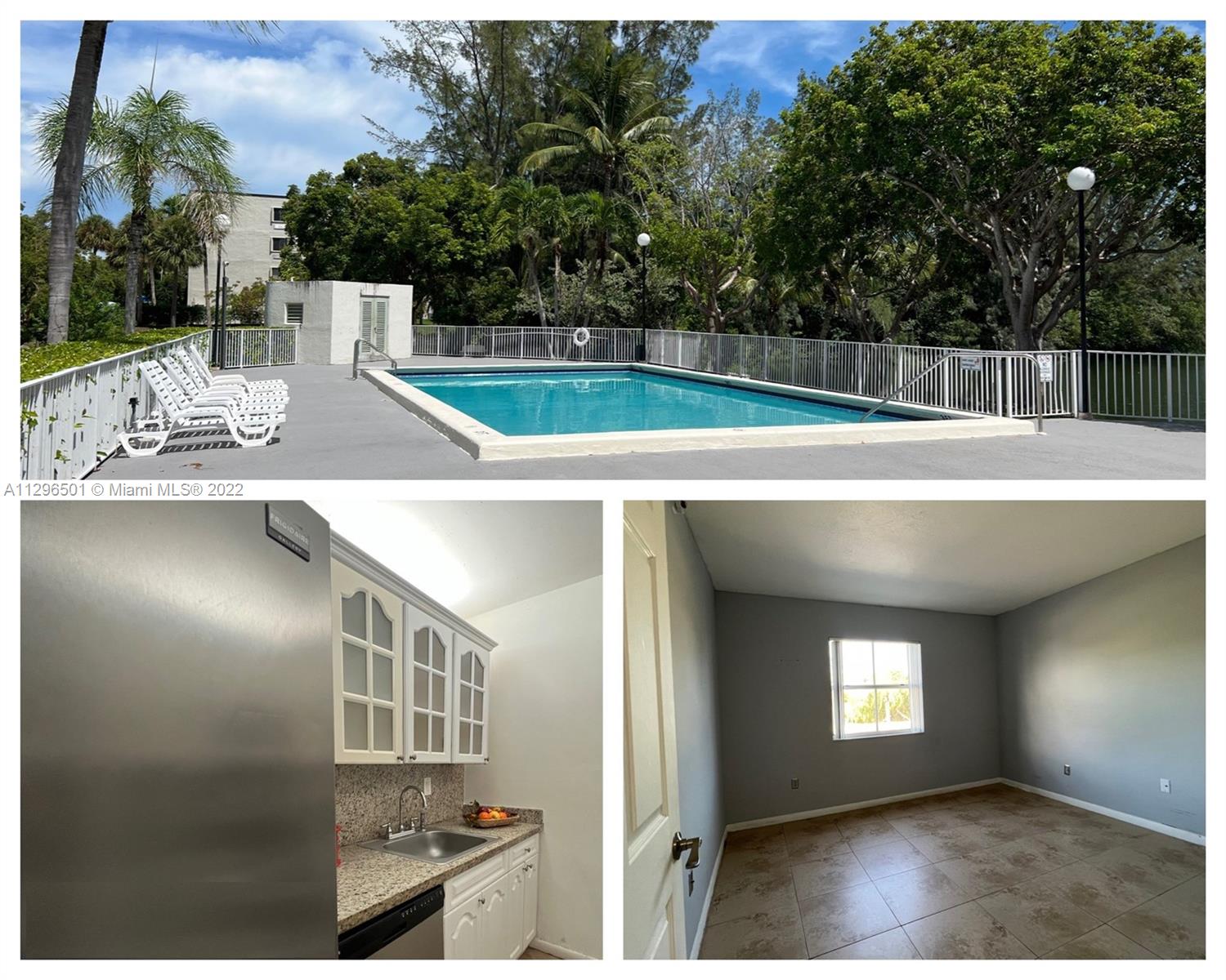 One-bedroom apartment for sale in Cutler Bay can be used as a primary residence or as an investment property. It is located east of Old Cutler Rd, on the 1st floor above the parking garage, 760 Sq. Ft, unfurnished, and a kitchen with stainless steel appliances. This unit has a high-efficiency water heater to save on your electricity payments, and water is included with the monthly maintenance and amenities. For your convenience, this building is a gated community with an elevator, pool, tennis court, lake, and laundry facility. Close to Black Point Marina, supermarket, pharmacies, and banks. One assigned covered parking space and visitor. ASSOCIATION HAS RESERVES AND NO RENTAL RESTRICTIONS. Check out the virtual tour. Easy to show!