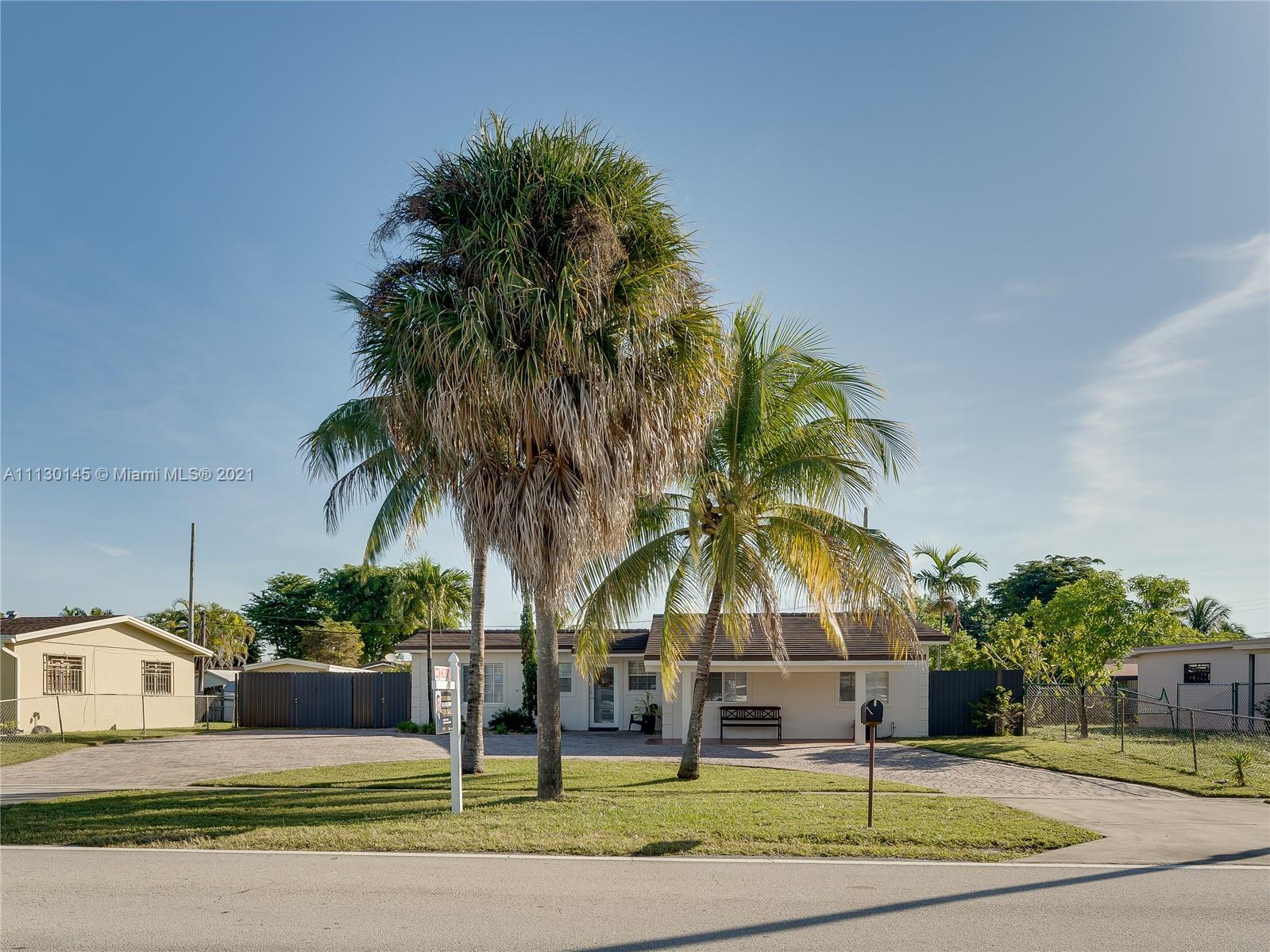 LOCATION!!! WILL NOT LAST!!! Beautiful home located in the highly desired area of Palm Springs North (PSN). Full Remodeled Inside & Painted (4 months ago). The home is listed in county records as a 3/1 but has 4 bedroom 2 bath. No HOA!!! Flat Tile Roof 2017, A/C 2017, Water Heater 2019, Ceramic Floor, Model Kitchen Appliances BOSCH, wood cabinets, GAS stove and water heater, Driveway parking space 12+, Room for a boat & pool, Impact Doors but NO Windows, Fiber Optic Cable, Underground Electric Power. Please do not disturb the owner. Move-in ready!!! Near great schools, I-75 and Turnpike. WON'T LAST!!! HURRY!!!