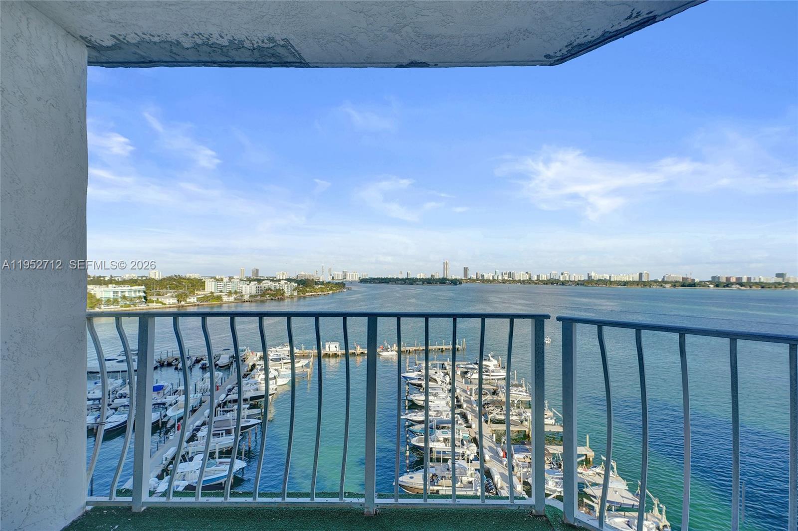 The unit features an open, airy layout perfect for comfortable living. Miami skyline views with unforgettable sunsets. Enjoy breathtaking vistas from your home, complemented by the community’s beautiful amenities. Located in a great area, this property combines spectacular views, modern comfort, and a prime location for a truly exceptional lifestyle. This light-filled 2 bed, 2 bath residence at Grandview Palace in North Bay Village features an expansive terrace and amenities include a marina, pool, jacuzzi, and gym. Located just minutes from world-class dining, shopping, and entertainment in Miami and Miami Beach.