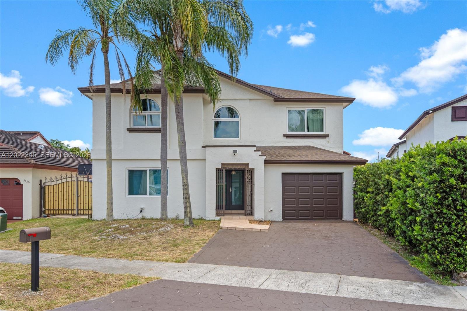 Welcome to this beautiful and spacious two-story home in the most desirable neighborhood of Westwind Lakes in west Kendall. Offering a versatile layout ideal for comfortable living. Upstairs features 3 bedrooms, 2 bathrooms,          4th bedroom was expanded to the master bedroom allowing extra sitting area with a sauna, and can be easily converted back into a full bedroom if desired.The living space dowstairs boasts a bright and airy atmosphere enhanced by high ceilings and large windows including a half bathroom for guests. New roof (2025), New A/C (2024), brand new A/C handler, impact windows / doors throughout and fresh exterior paint. The kitchen is equipped with stainless steel appliances and ample counter space. Enjoy the backyard oasis with a pool, jacuzzi, barbecue grill and sitting area perfect for relaxation and entertainment with plenty of room on the side to park a boat or RV. No HOA. Ready for a new owner. Make this your home today.