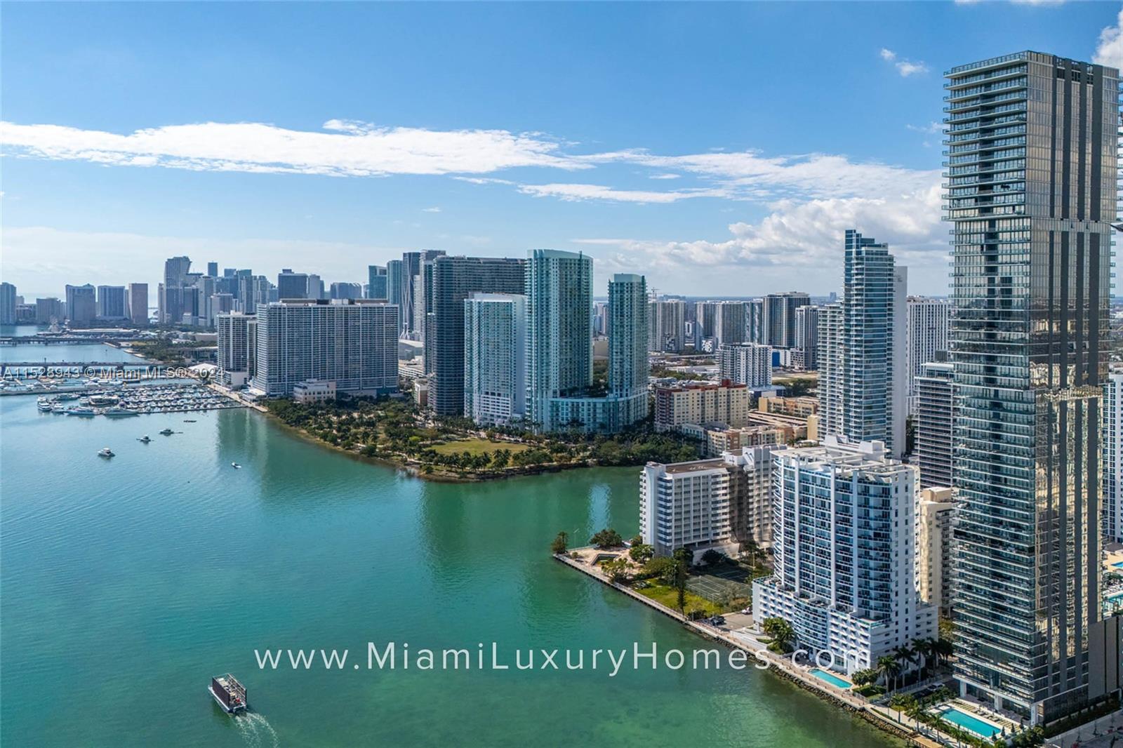 Exquisite waterfront residence at Elysee ideally situated along Biscayne Bay in the Edgewater Miami neighborhood offering sheer sophistication with a modern flair. A private elevator & foyer lead you into this bespoke flow-through unit offering nearly 4,000sf of indoor living that seamlessly connects to 2 private sunrise & sunset terraces (patio furniture included) with sweeping water & skyline views. This unit features 4 bedrooms, 4.5 bathrooms, great room, library, staff lounge & Chef's kitchen with gas cooking & Wolf/Sub-Zero appliances. Elysee offers 3 floors of unparalleled amenities including a bayfront social lounge, sunrise pool, 75' lap pool, pool bar, gym, spa, blow-dry bar, kid's playroom, business center, catering kitchen, formal dining room, onsite concierge & robotic parking.