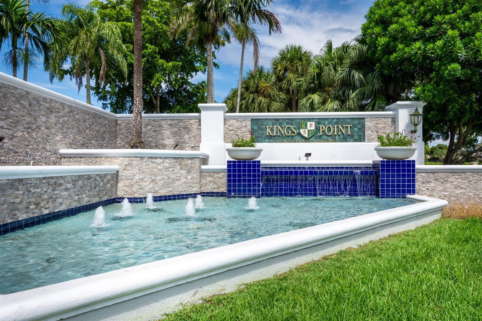 Tamarac gated 55+, well maintained and ready to move in 2/2 condo unit with large enclosed patio, tiled floors throughout, stackable washer and dryer, ground floor unit, newer AC unit and water heater, covered gathering space located across from the unit*Access to King's Point clubhouse includes: Dinner shows, live entertainment, billiards, exercise room/gym, heated pool, sauna, clubs, bus system, tennis & pickleball! Kings point dues to include all amenities $183 per month & association dues for the unit $500 mo. includes water/sewer/trash/pest control/blue Stream cable & high-speed Internet. Waitlist to rent after purchase is 2 years. Centrally located near highways, airport, hospitals & beach.