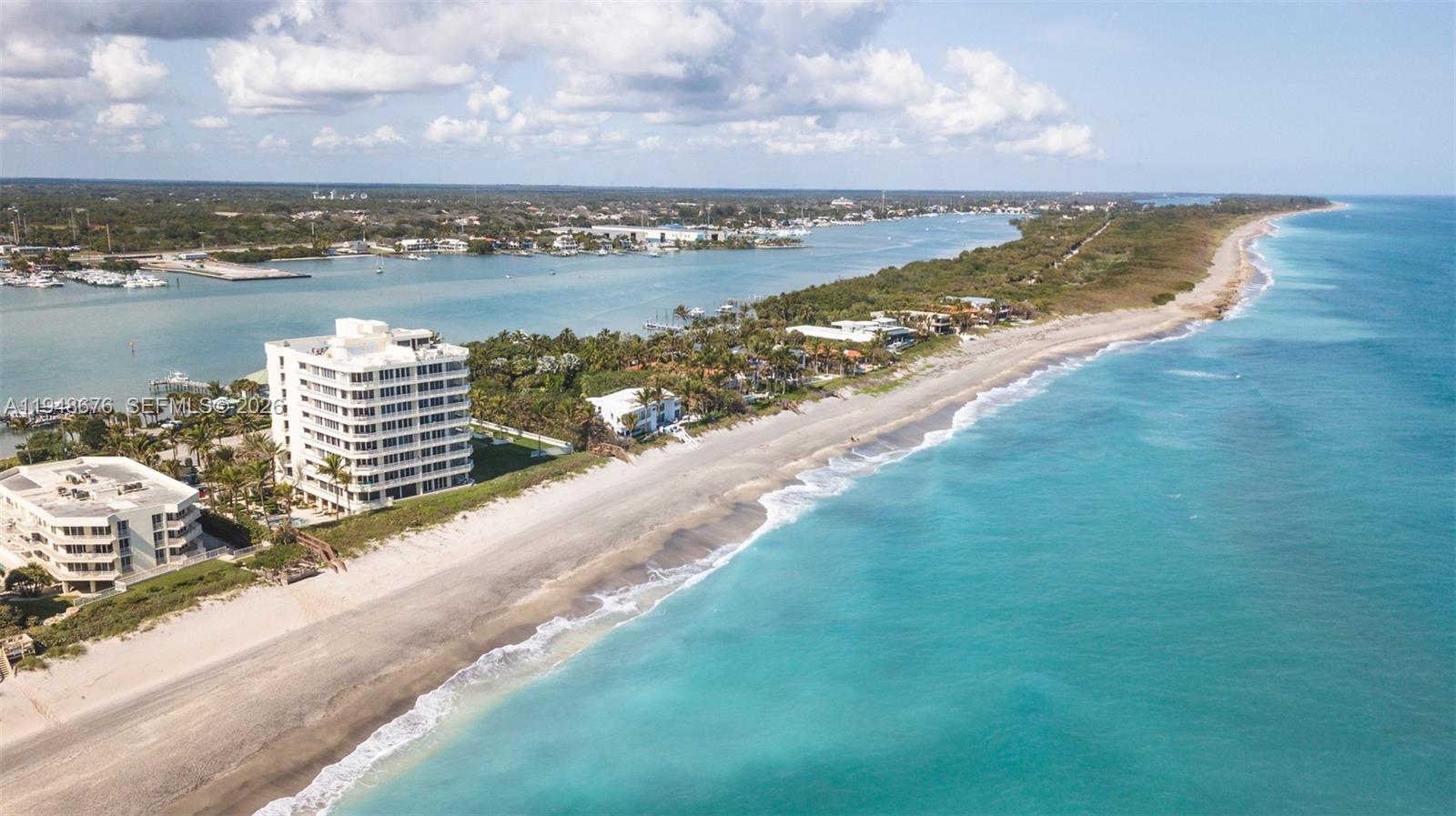 Welcome to paradise on the shores of Jupiter Island. The Claridge is an ultra-exclusive boutique residence with just 16 private estates. This full-service building offers 24-hour security, concierge service, and resort-like amenities, including a saltwater heated pool, gym with free weights and cardio equipment, saunas, boat docks, etc. This 4th-floor, south-facing residence has 3 bedrooms, 4.5-bathrooms w 3,500 sf of luxurious and spacious living with panoramic views of the Atlantic Ocean, the Intracoastal Waterway, and the historic Jupiter Lighthouse. Features include: 10' ceilings, limestone flooring, Poggenpohl cabinetry, Sub-Zero fridge, marble bathrooms, and a custom walk-in California closet. Also includes a climate-controlled, air-conditioned two-car garage. Wake up inspired!