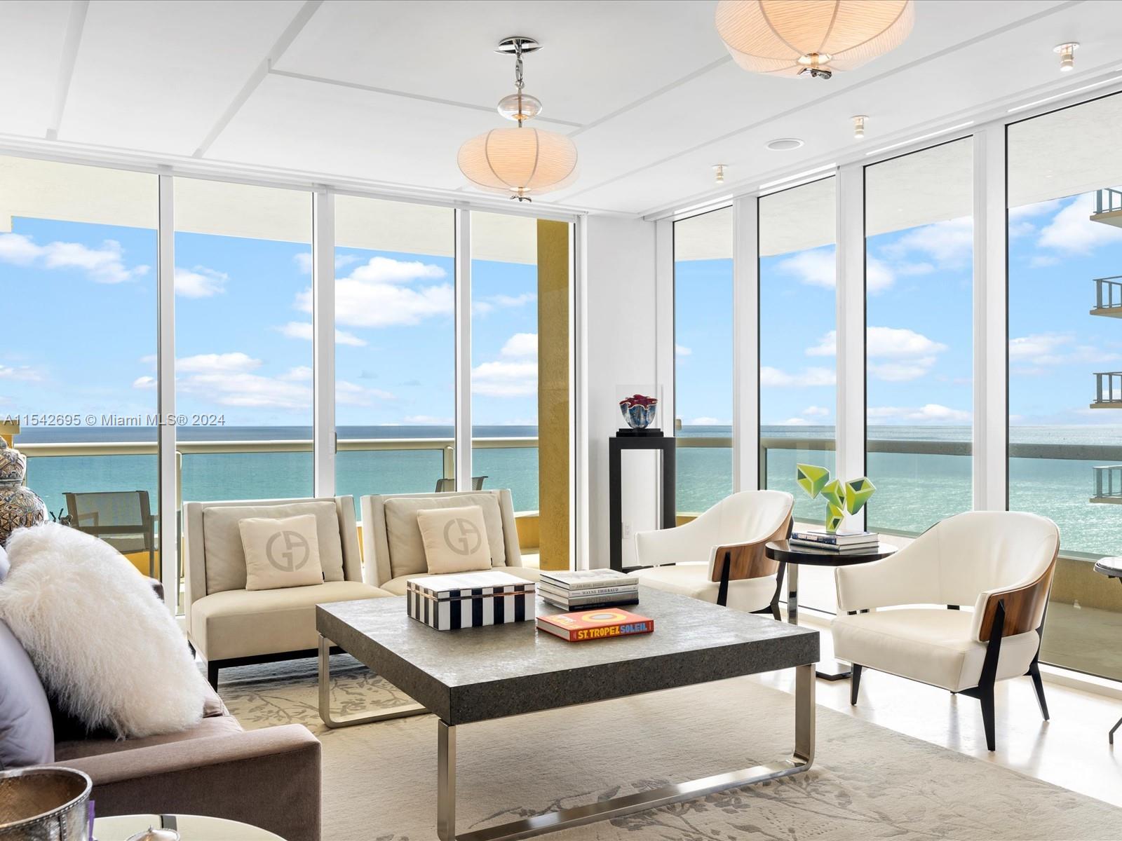 Elevate your lifestyle with breathtaking panoramic views from the 29th floor of  the prestigious Acqualina Ocean Residences and Resort. This remarkable 3-bedroom, 4-bathroom unit has been designer renovated, furnished and finished,  and has never been rented, serving exclusively as a seasonal vacation home. Don't miss the opportunity to experience luxury living at its finest.