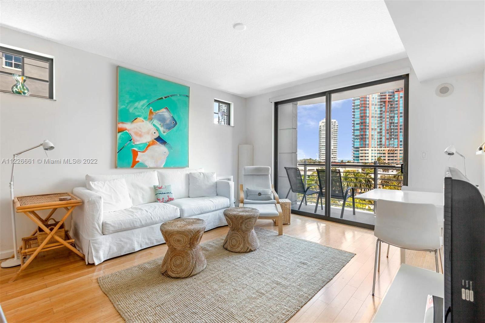 Best location in the South of Fifth neighborhood 1 bedroom 1 bathroom with southern exposure and lots of natural light. Beautiful views from your Balcony of Government Cut and surrounding area. Open Kitchen to the living room, washer/dryer.  The Cosmopolitan features 24hr  front desk, 24hr security, heated pool, gym, and clubroom.  Just 2 Blocks to the Beach,  South Pointe Park and the Marina.  Restaurants nearby include Joe's Stone Crab, Milo's, Pure Vida, Abba, Carbone and much more.