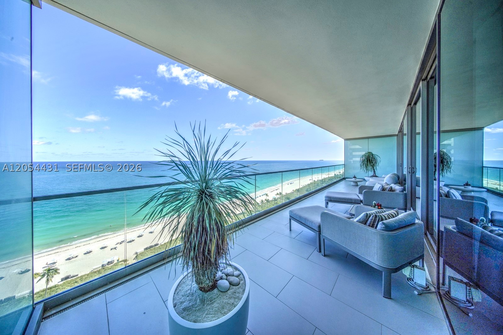 Experience refined coastal living at Oceana Bal Harbour, offering a five-star lifestyle with resort-style amenities in an exceptional oceanfront setting. This flow-through residence features three bedrooms, four bathrooms, a powder room, a den, and a 745-square-foot terrace showcasing panoramic ocean and city views. Every detail reflects sophistication, from Molteni kitchen cabinetry and Gaggenau appliances—including a wine cooler, warming drawer, and steam oven. Marble bathrooms and impeccable finishes throughout. Enjoy world-class amenities: 24-hour concierge, exclusive spa, poolside restaurant, beach service, and two clay tennis courts, all within one of Bal Harbour’s most coveted addresses.