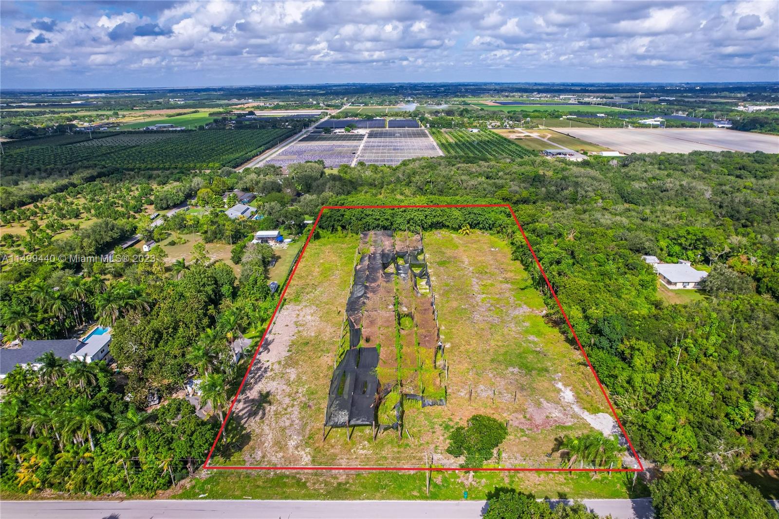 FOR LEASE, FOR LEASE, FOR LEASE NURSERY OPPORTUNITY - 4.73 nursery for lease. The property features fencing, power, well, partial irrigation, shade structure and 1 semi loading dock. The property is located on a paved road giving easy semi/cart access in and out of the property. Perfect for someone getting started or looking to expand their business. Located across the street from Kingswood Montessori Academy / 20130 SW 304 ST